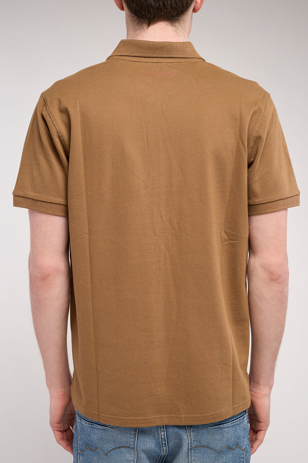 Polo piqué P-ALBAN MC NOISETTE