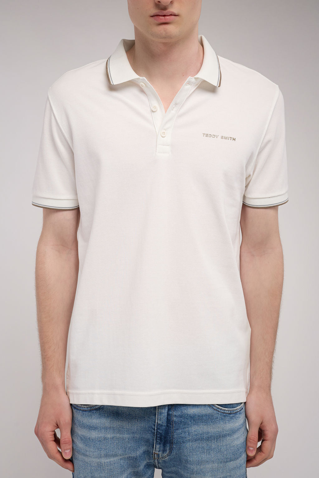 Polo piqué PASIAN 2 MIDDLE WHITE
