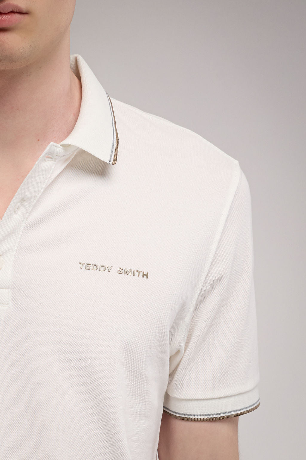 Polo piqué PASIAN 2 MIDDLE WHITE