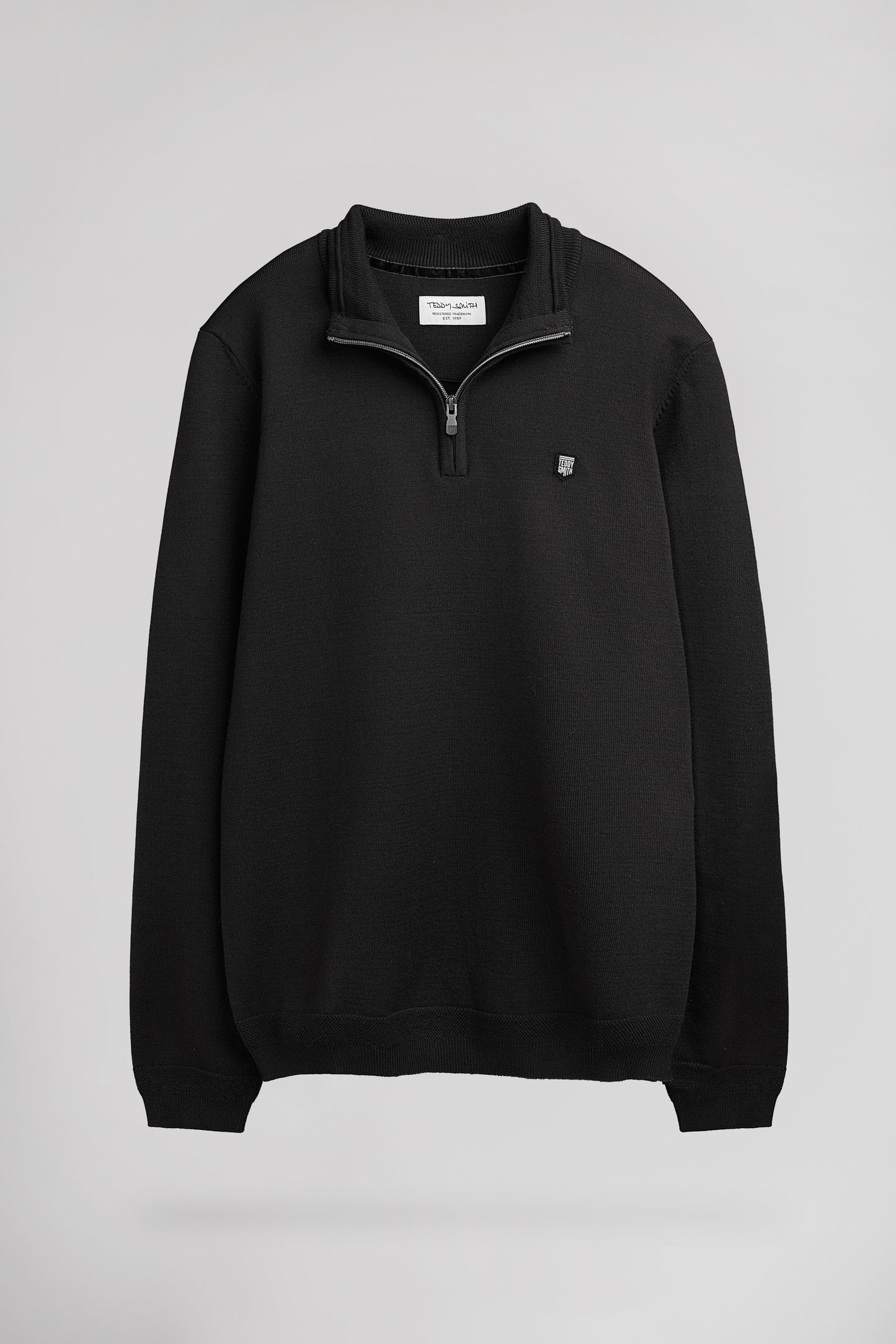 Pull col montant zippé P-MARTY 2 CHARBON
