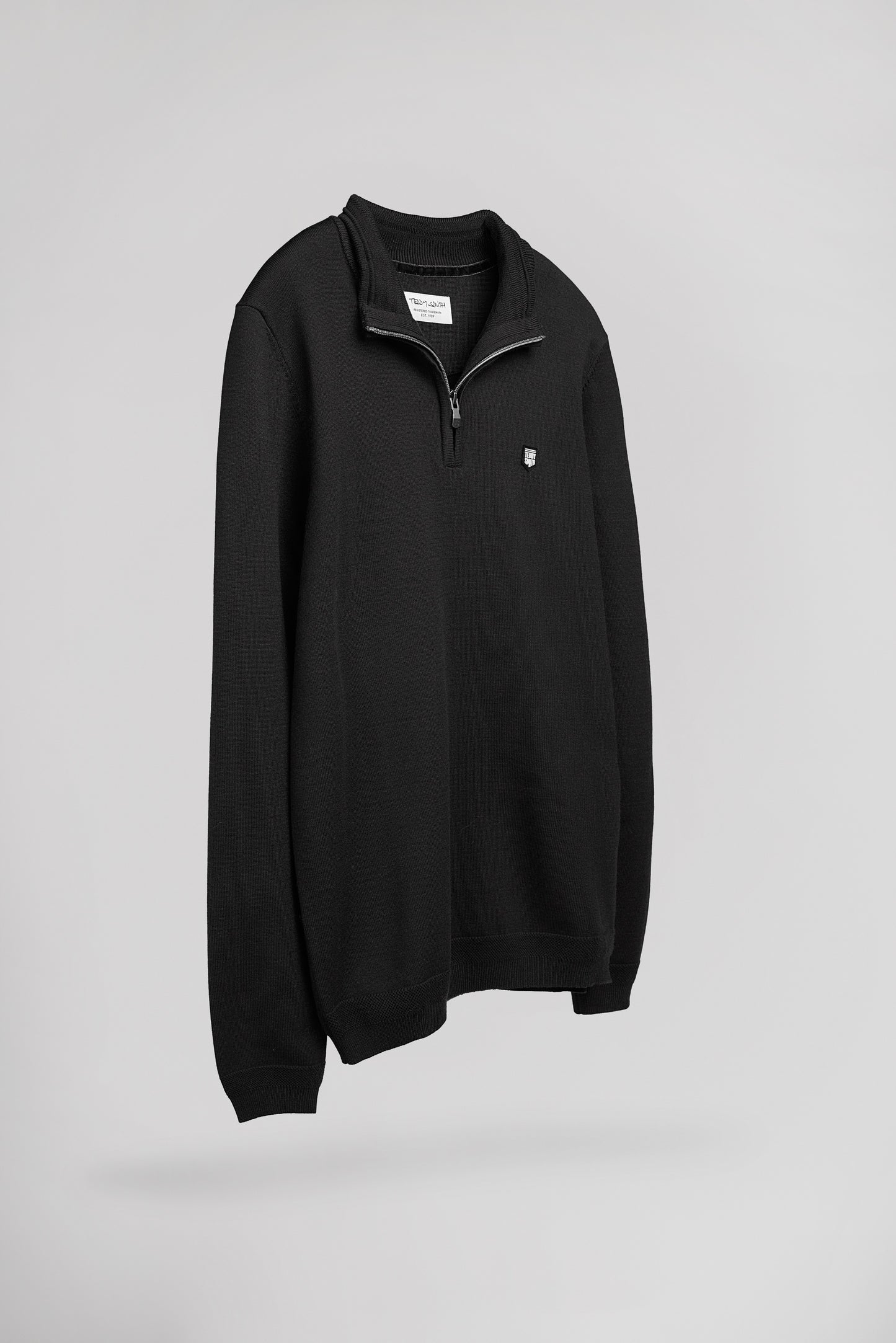 Pull col montant zippé P-MARTY 2 CHARBON