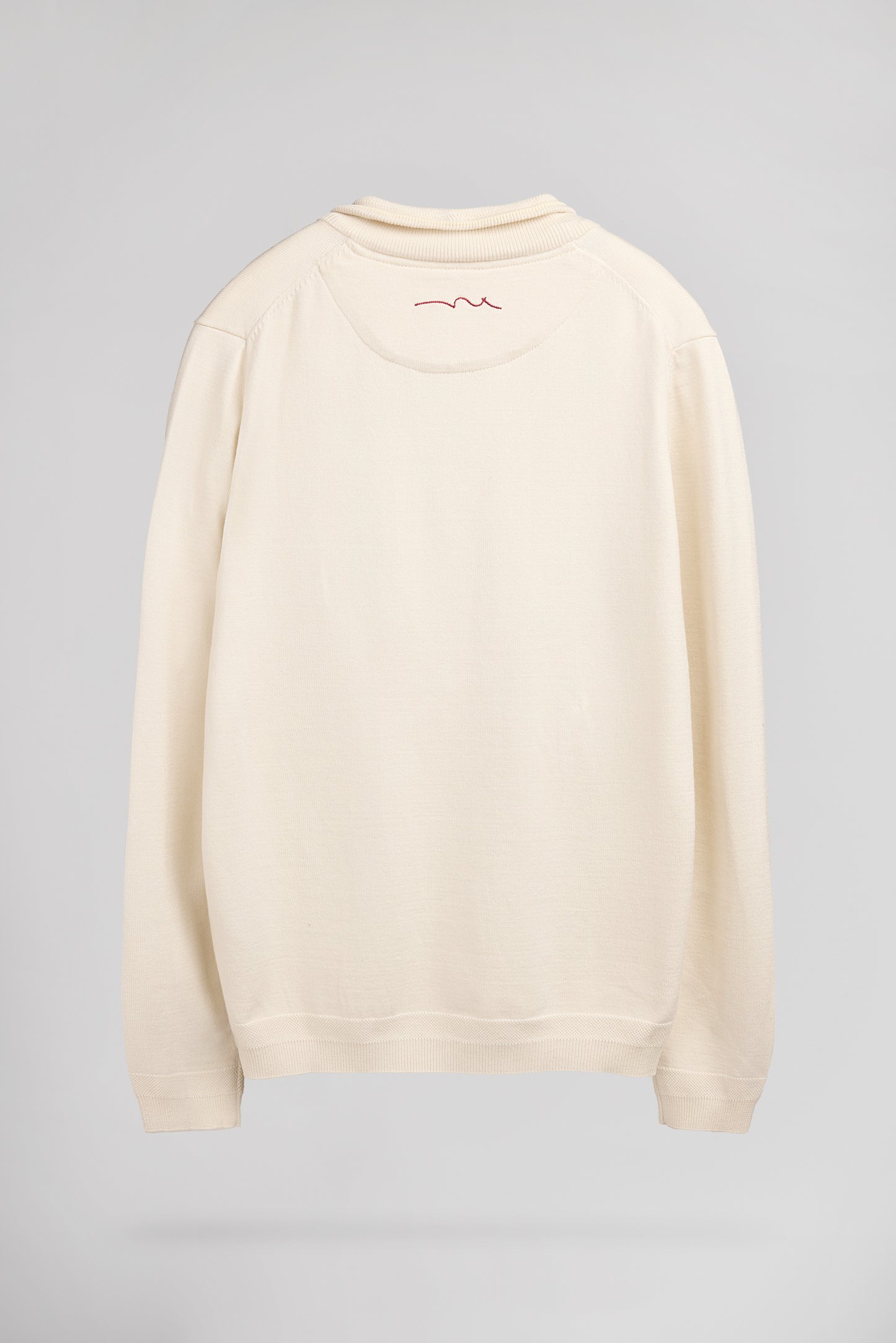 Pull col montant zippé P-MARTY 2 CREAM