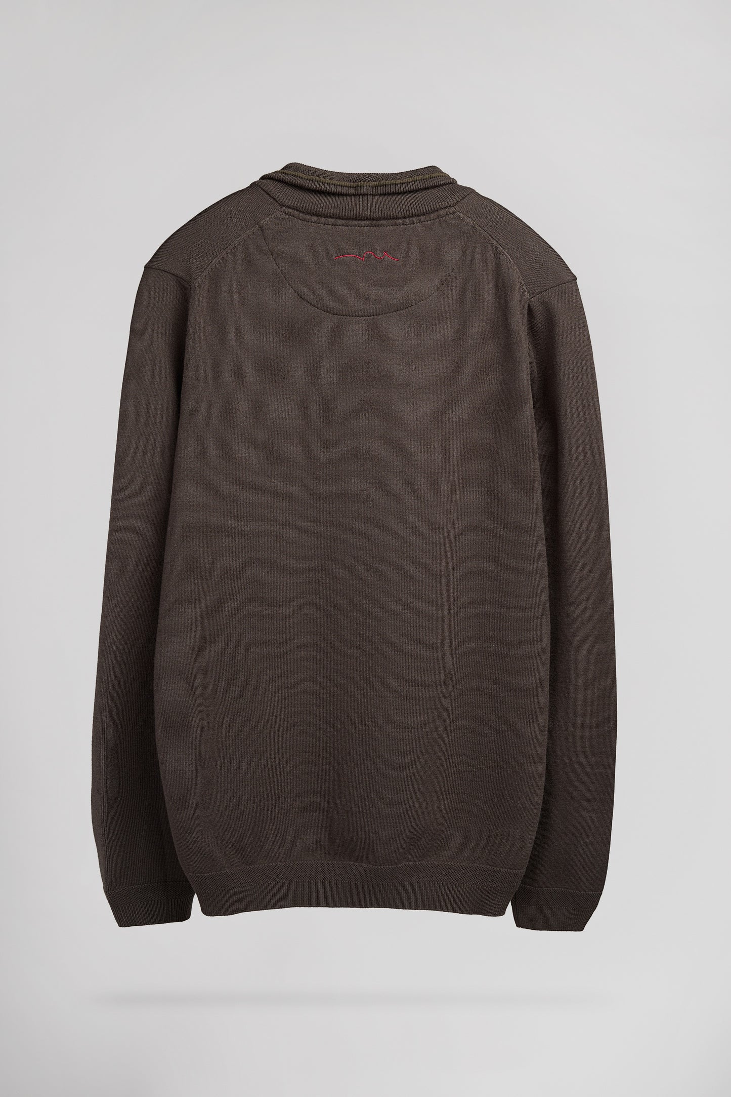 Pull col montant zippé P-MARTY 2 RAVEN KAKI