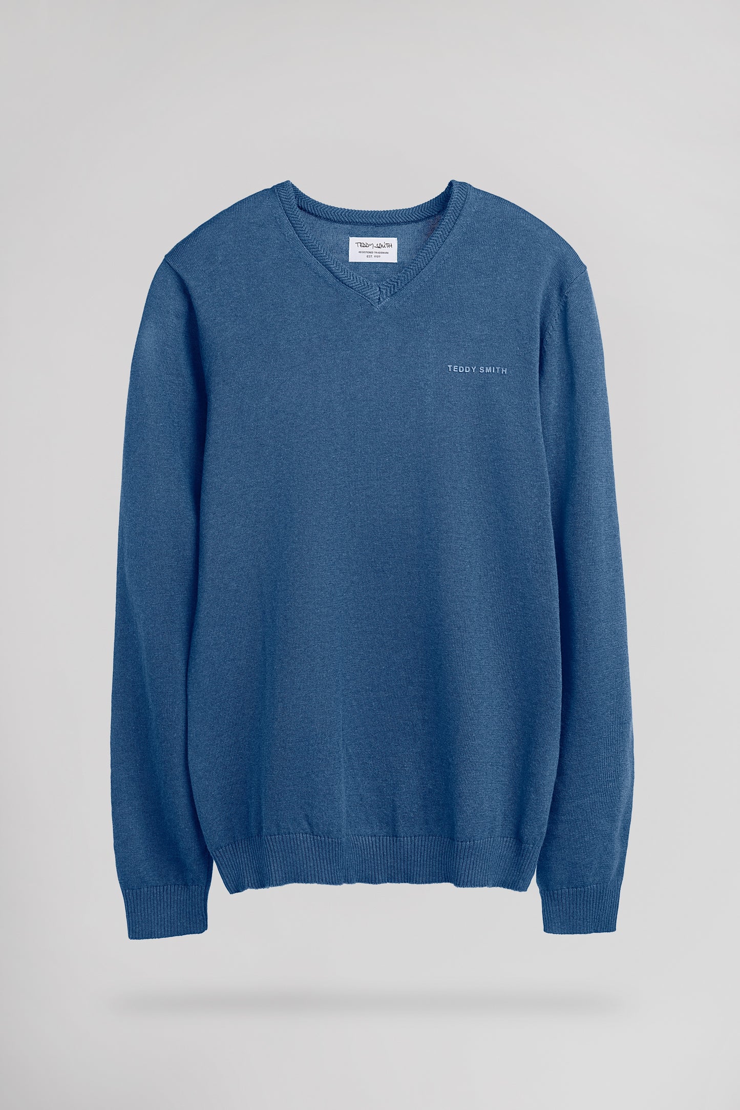 Pull ajusté col V PULSER 3 FADED INDIGO