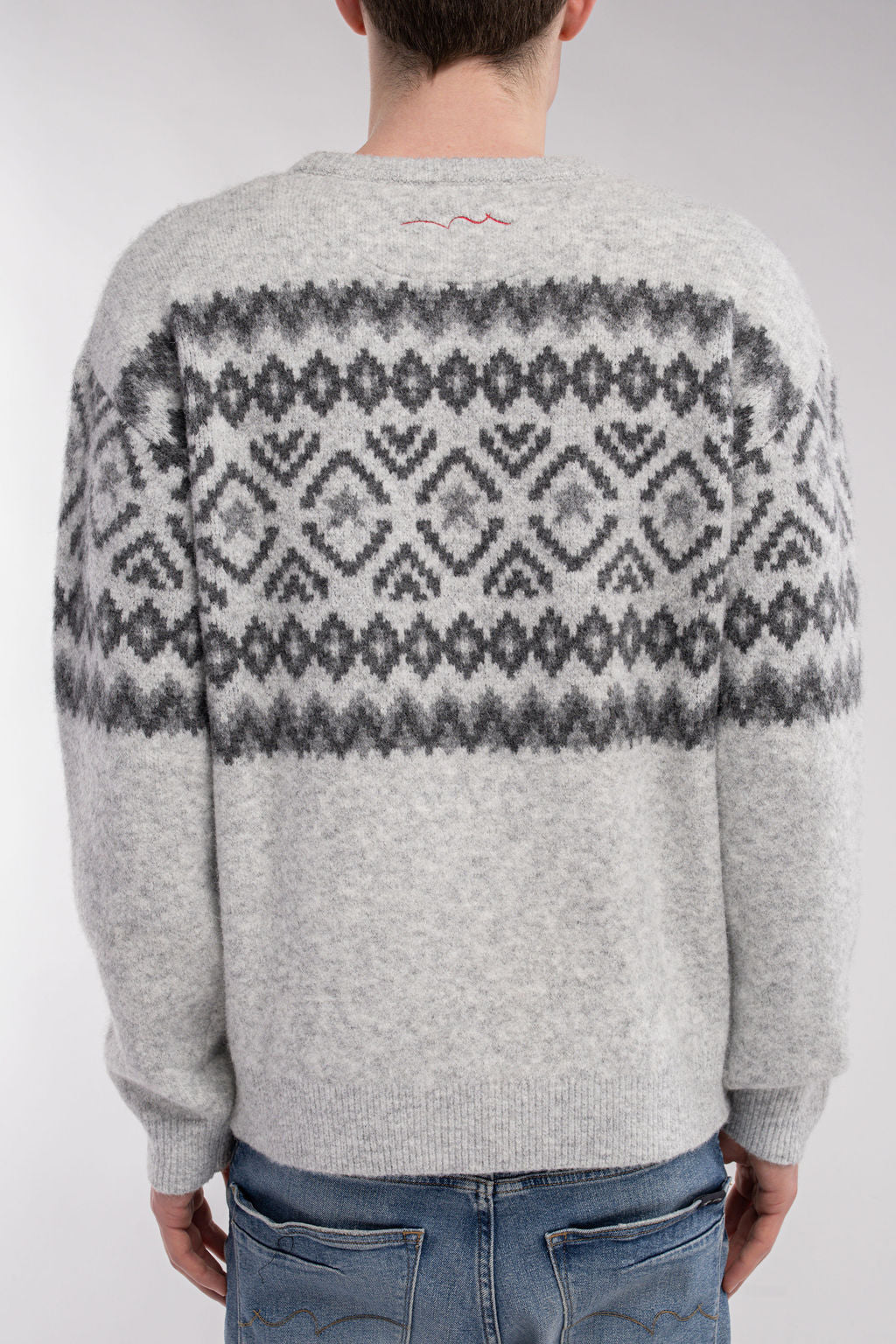Pull col rond STOVANO WHITE MELANGE