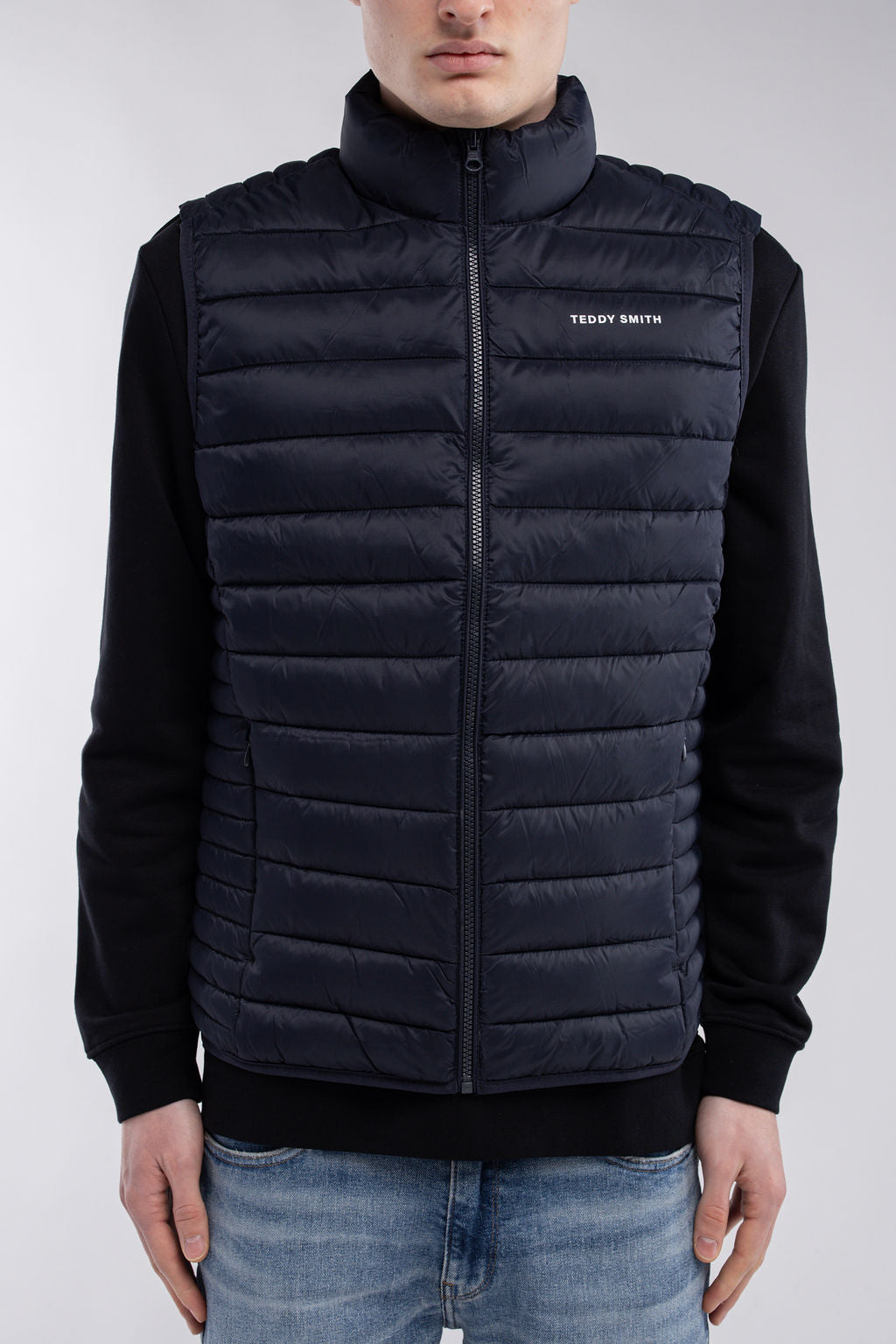 Doudoune sans manches col montant B-TERRY TOTAL NAVY – Teddy Smith