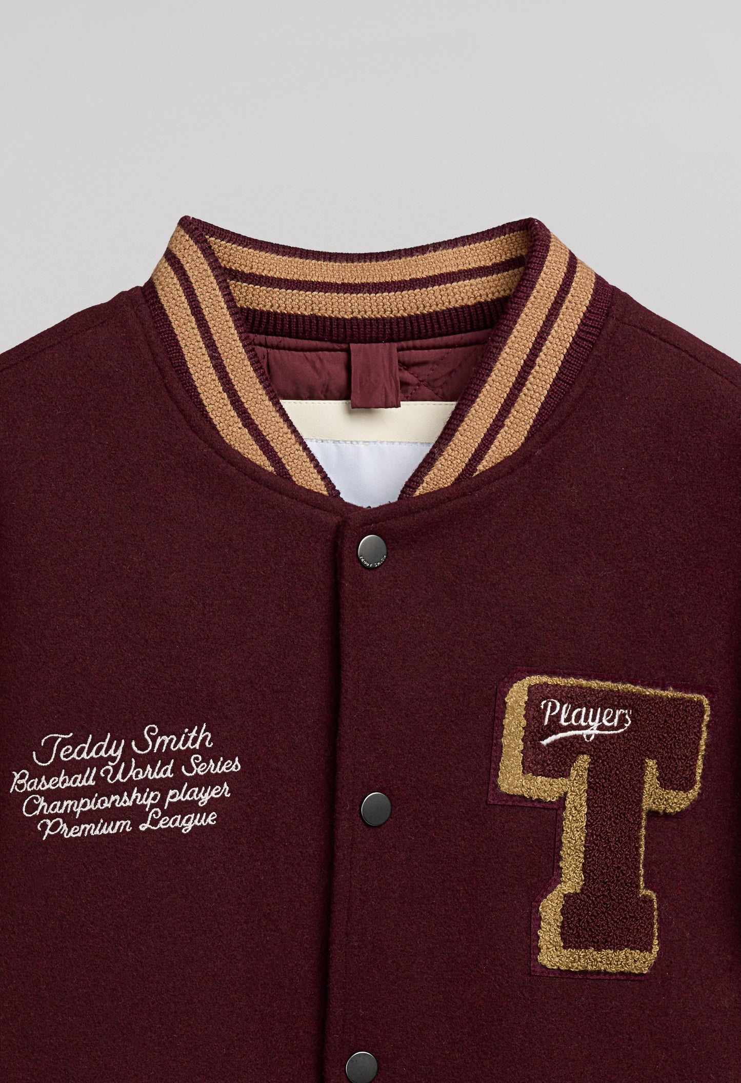 Blouson Teddy B-ROMEO BORDEAUX FONCE