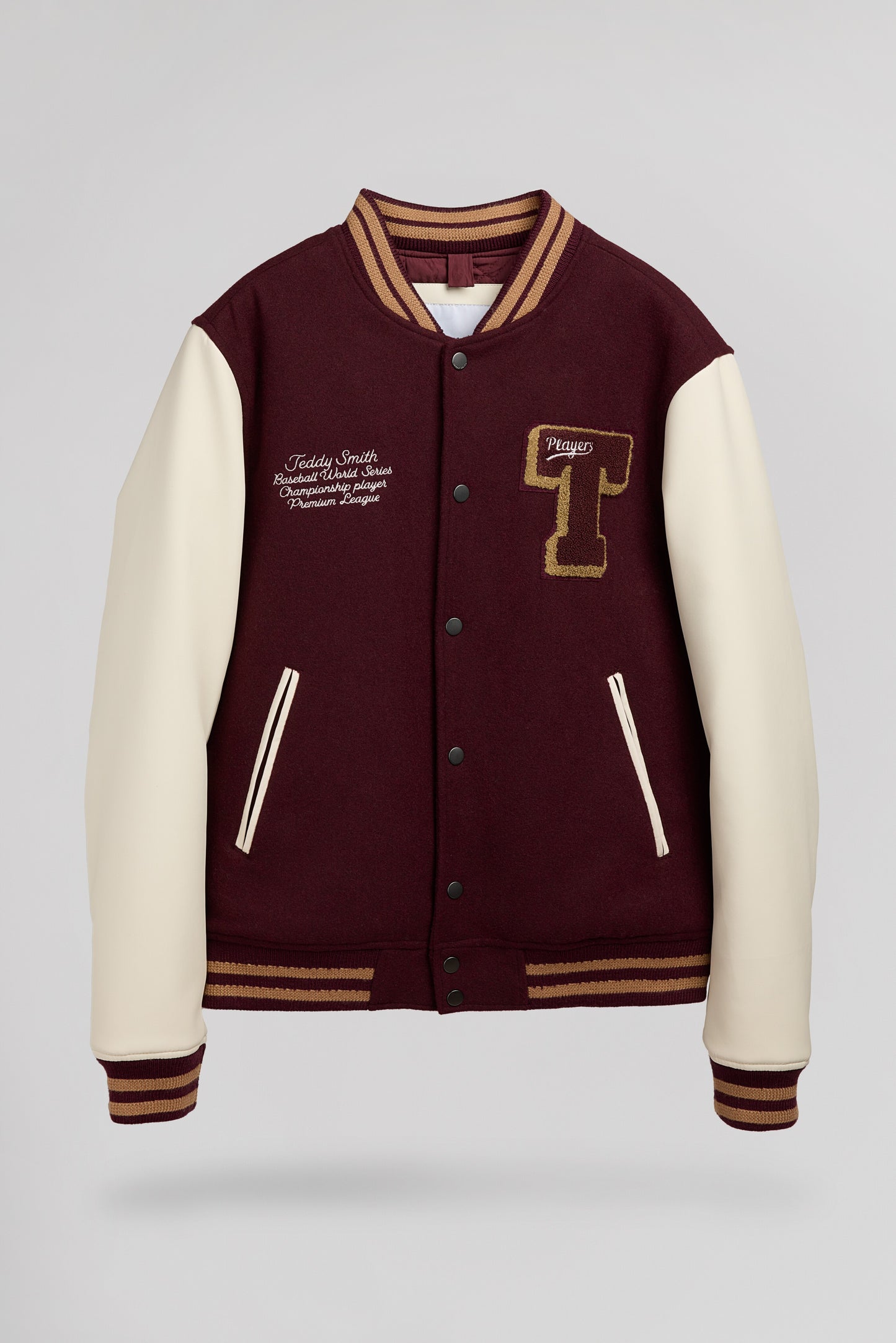 Blouson Teddy B-ROMEO BORDEAUX FONCE