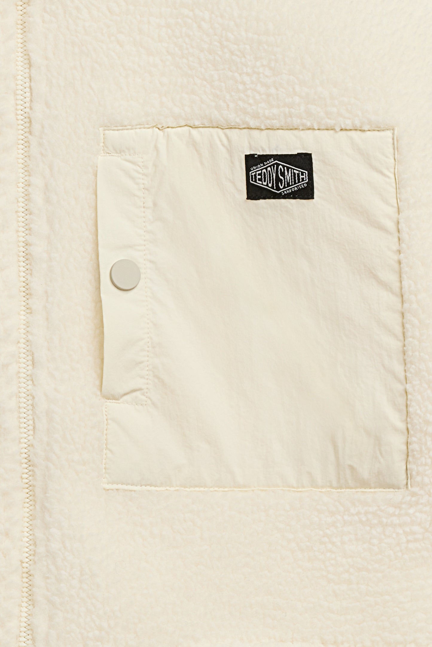 Blouson zippé col haut B-FIELD BLANC IVOIRE