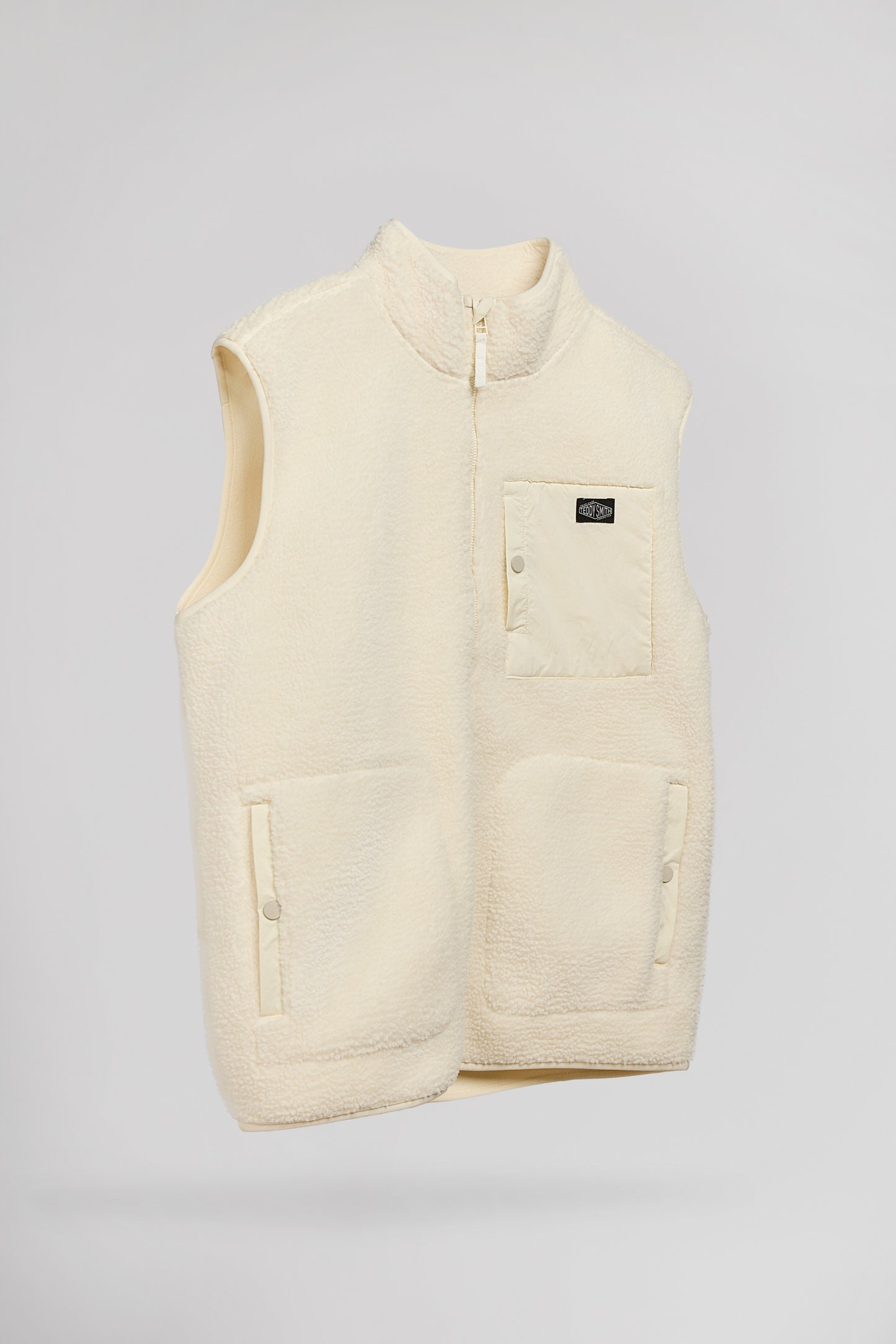 Blouson zippé col haut B-FIELD BLANC IVOIRE