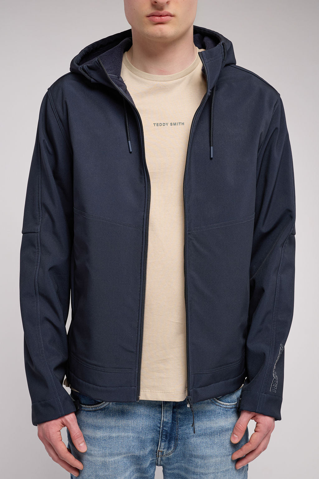 Blouson zippé à capuche B-RENZO DARK NAVY
