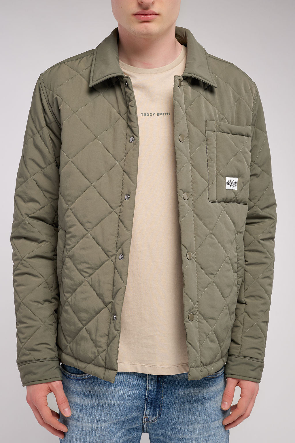 Blouson déperlant matelassé B-MUNICH TURBULENCE KAKI