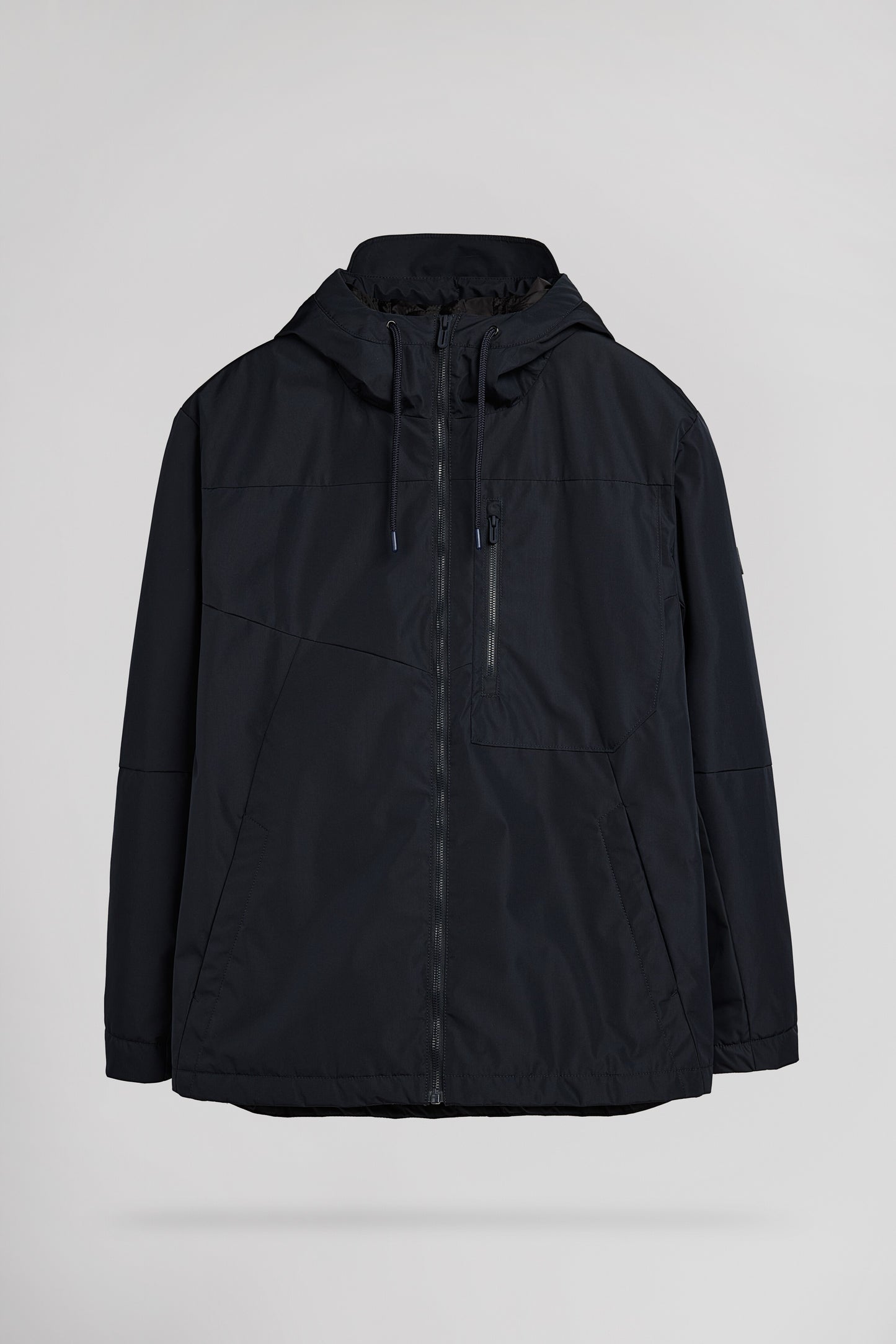Blouson zippé à capuche déperlant B-OLIVAN DARK NAVY
