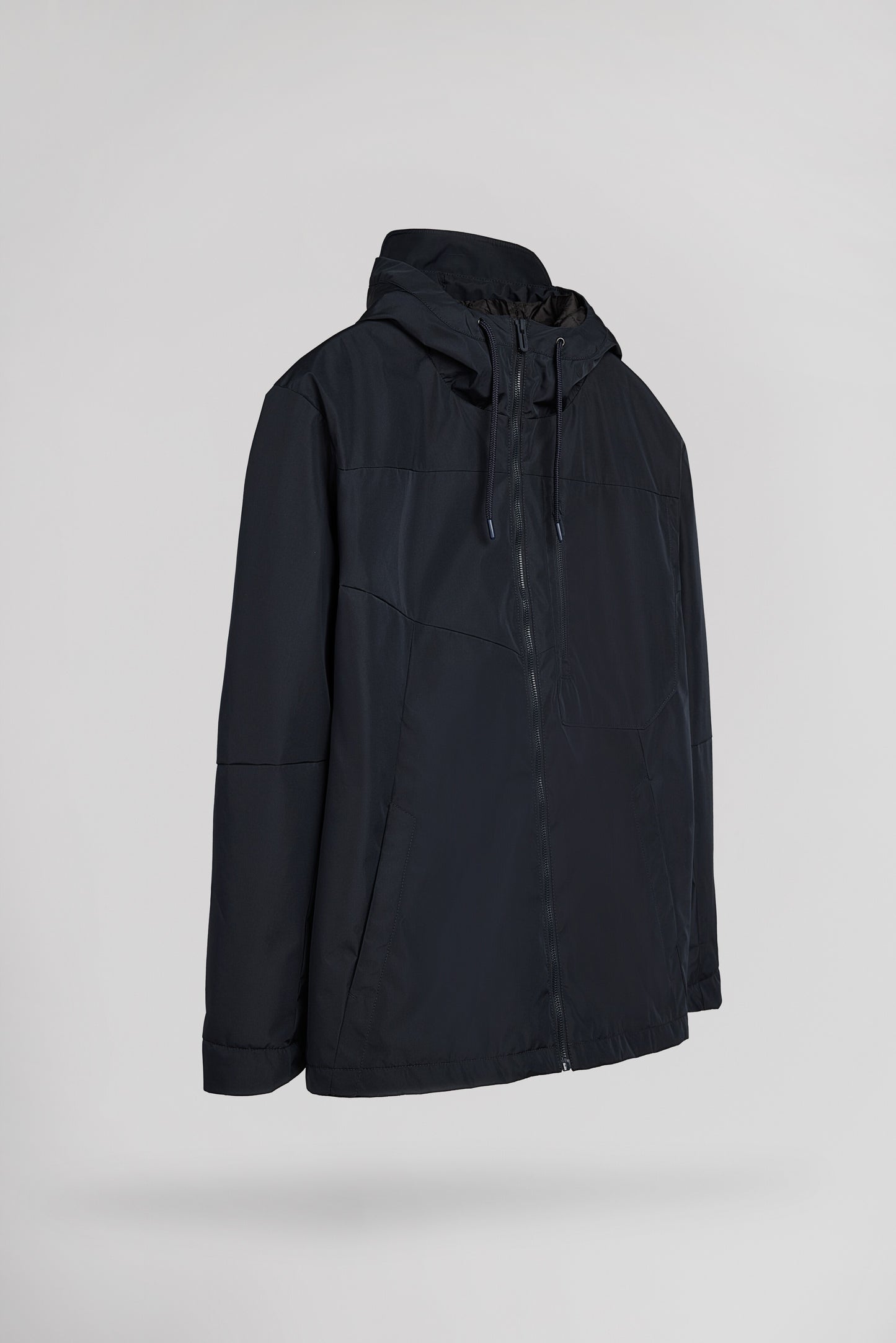 Blouson zippé à capuche déperlant B-OLIVAN DARK NAVY
