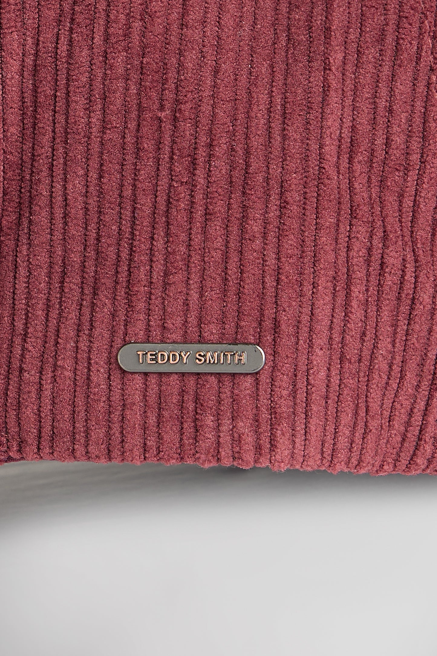 Casquette en velours C-VALOU BORDEAUX FONCE
