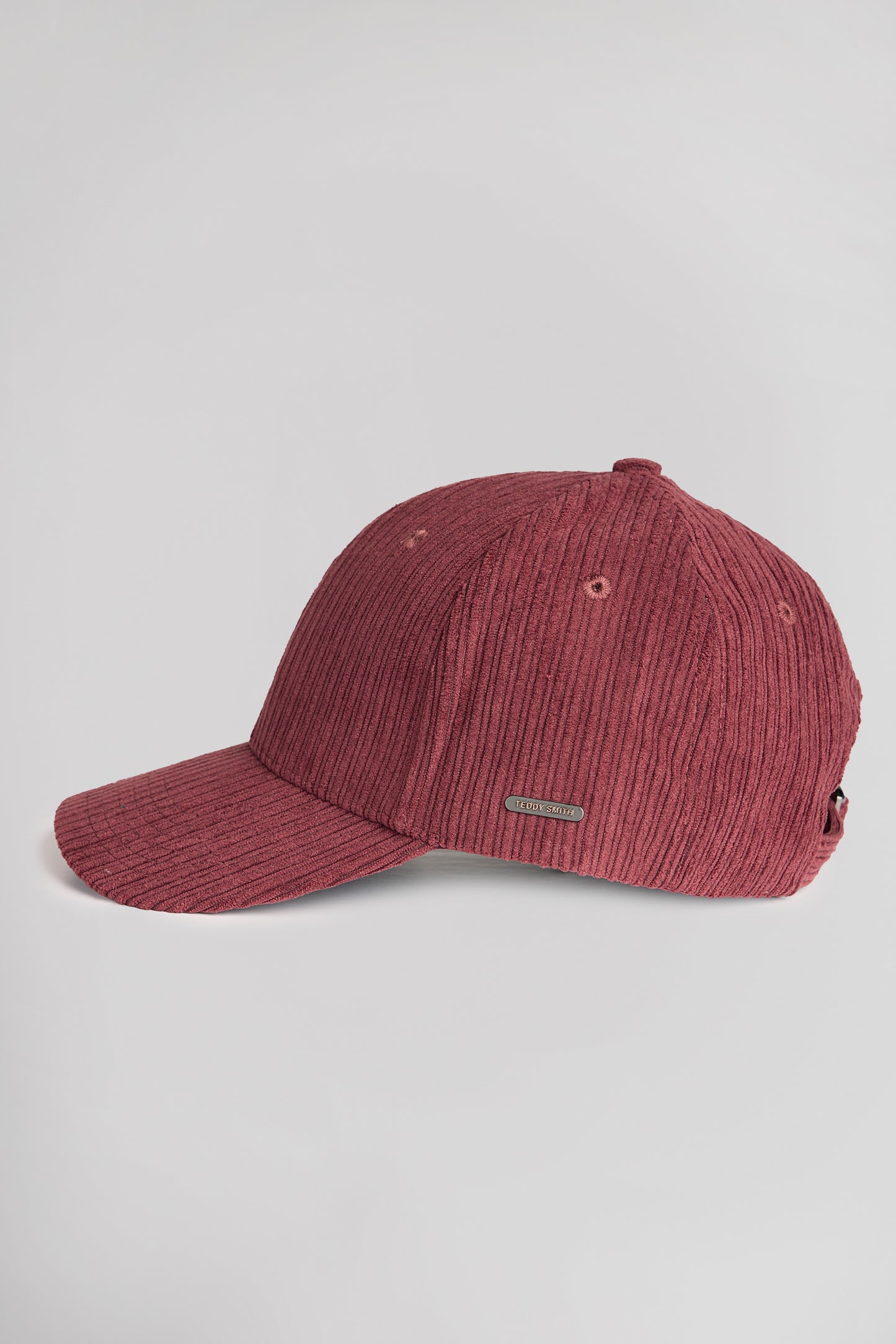 Casquette en velours C-VALOU BORDEAUX FONCE