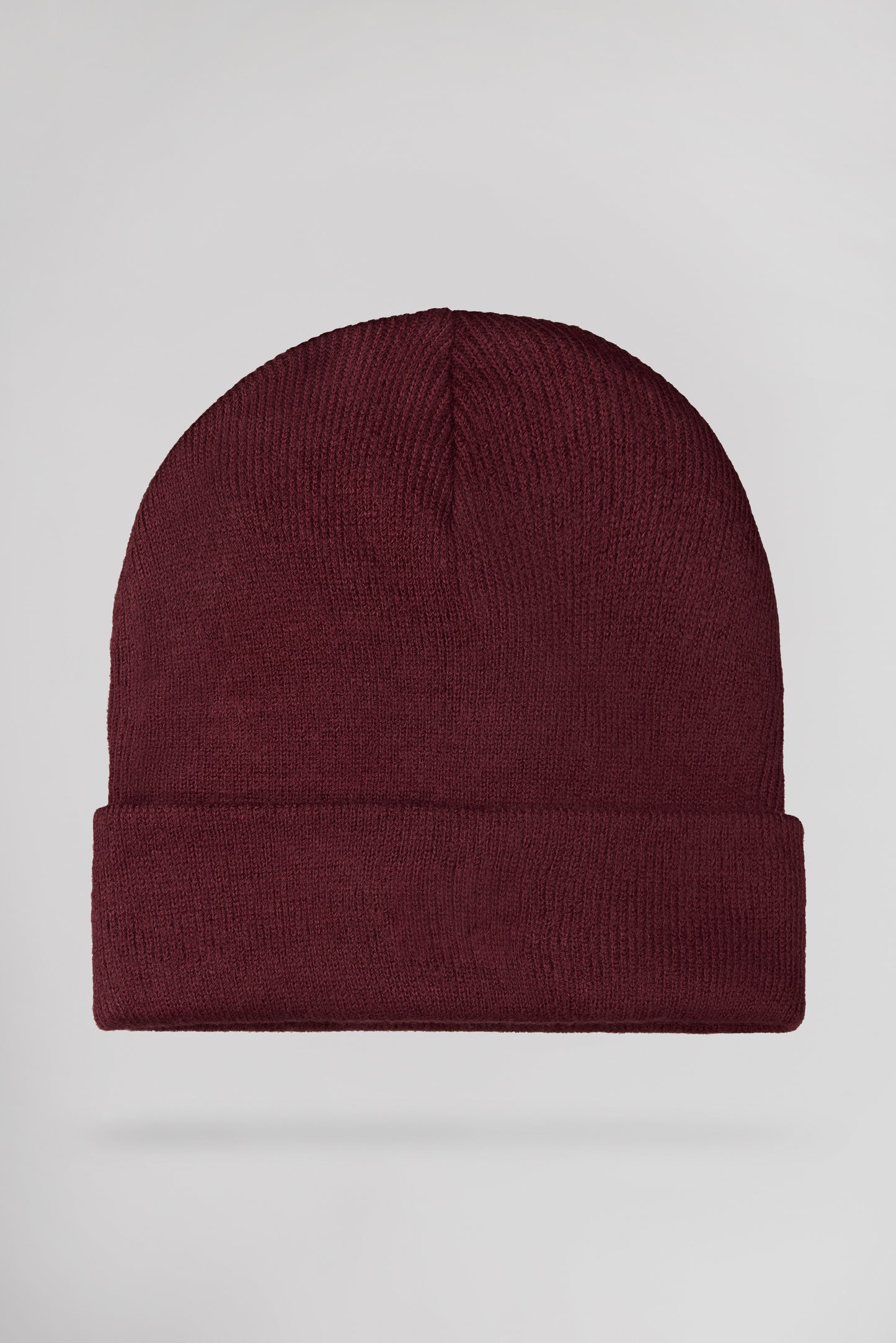 Bonnet en tricot côtelé B-NEO BORDEAUX FONCE