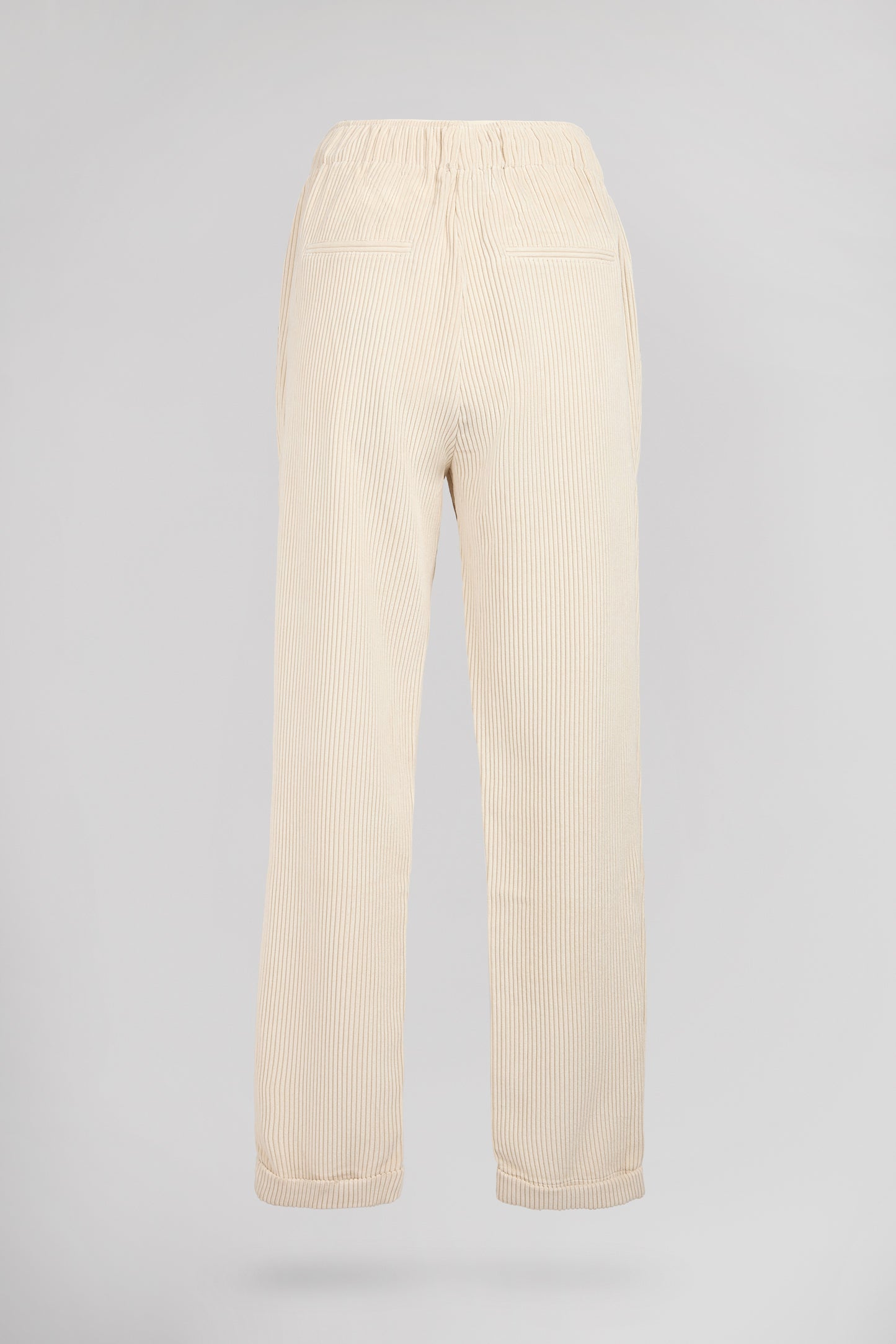 Pantalon décontracté TEDDY VELOURS BEIGE CLAIR