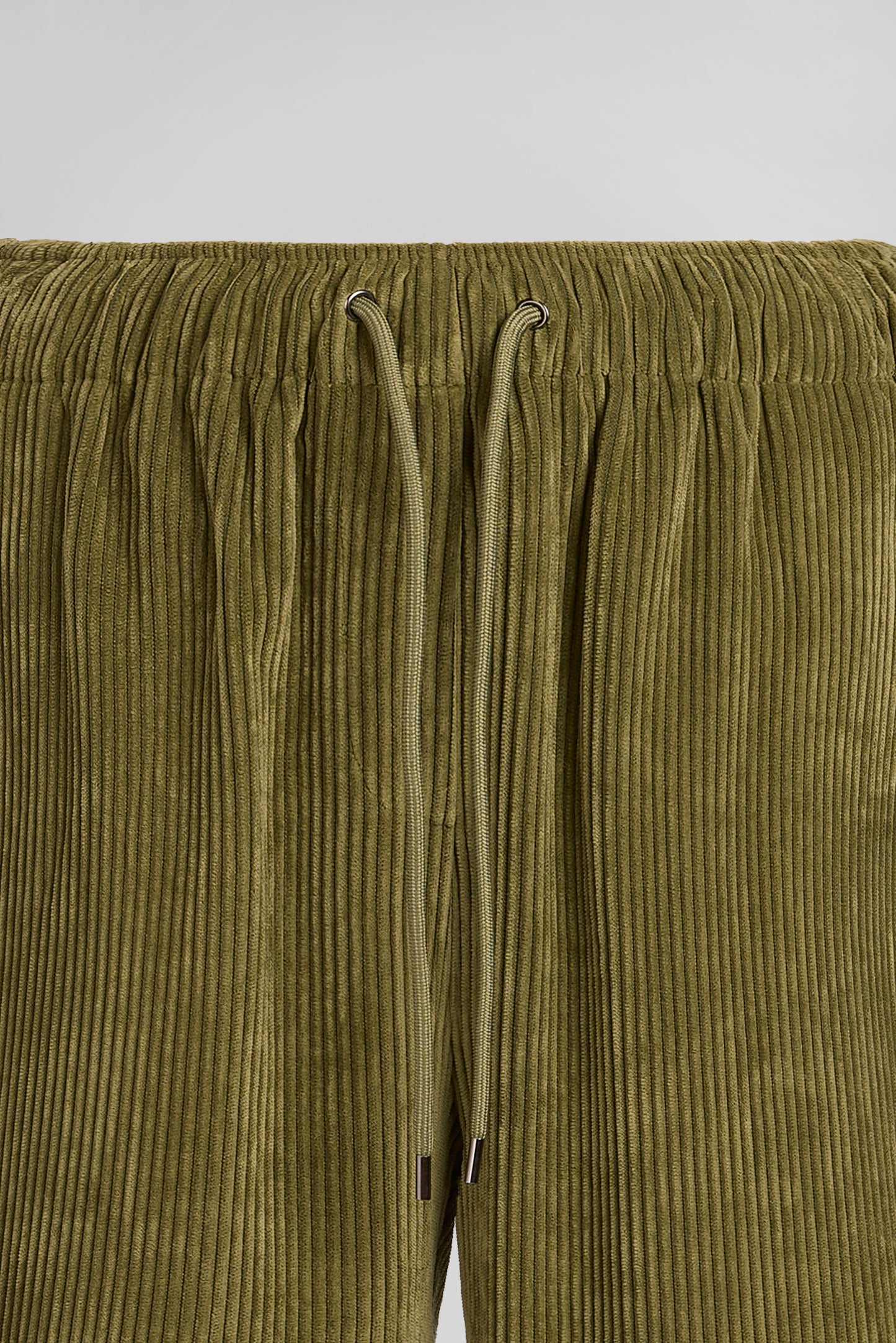 Pantalon décontracté TEDDY VELOURS OLIVE