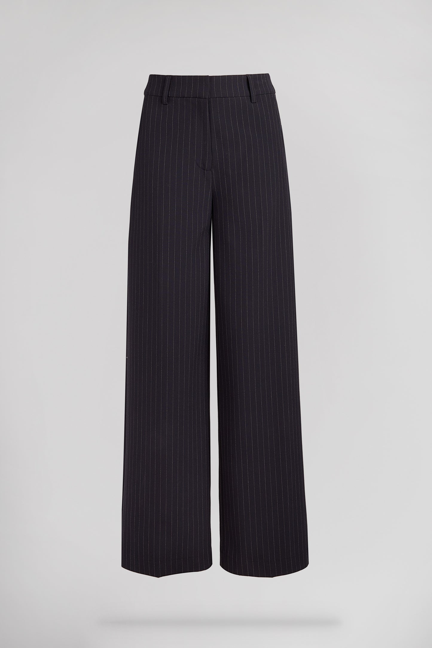Pantalon large taille haute P-JUSTIN NAVY STRIPES