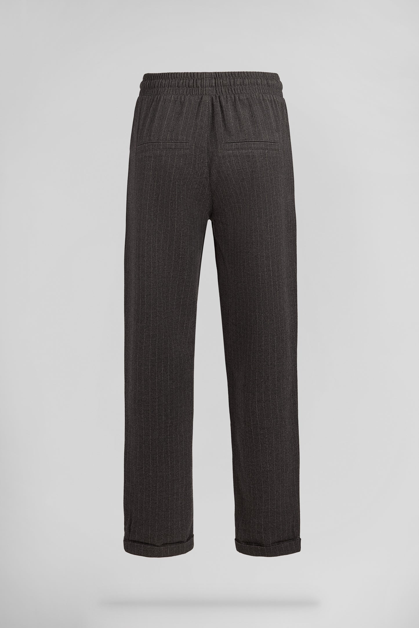 Pantalon flanelle décontracté TEDDY FLANELLE GREY STRIPES