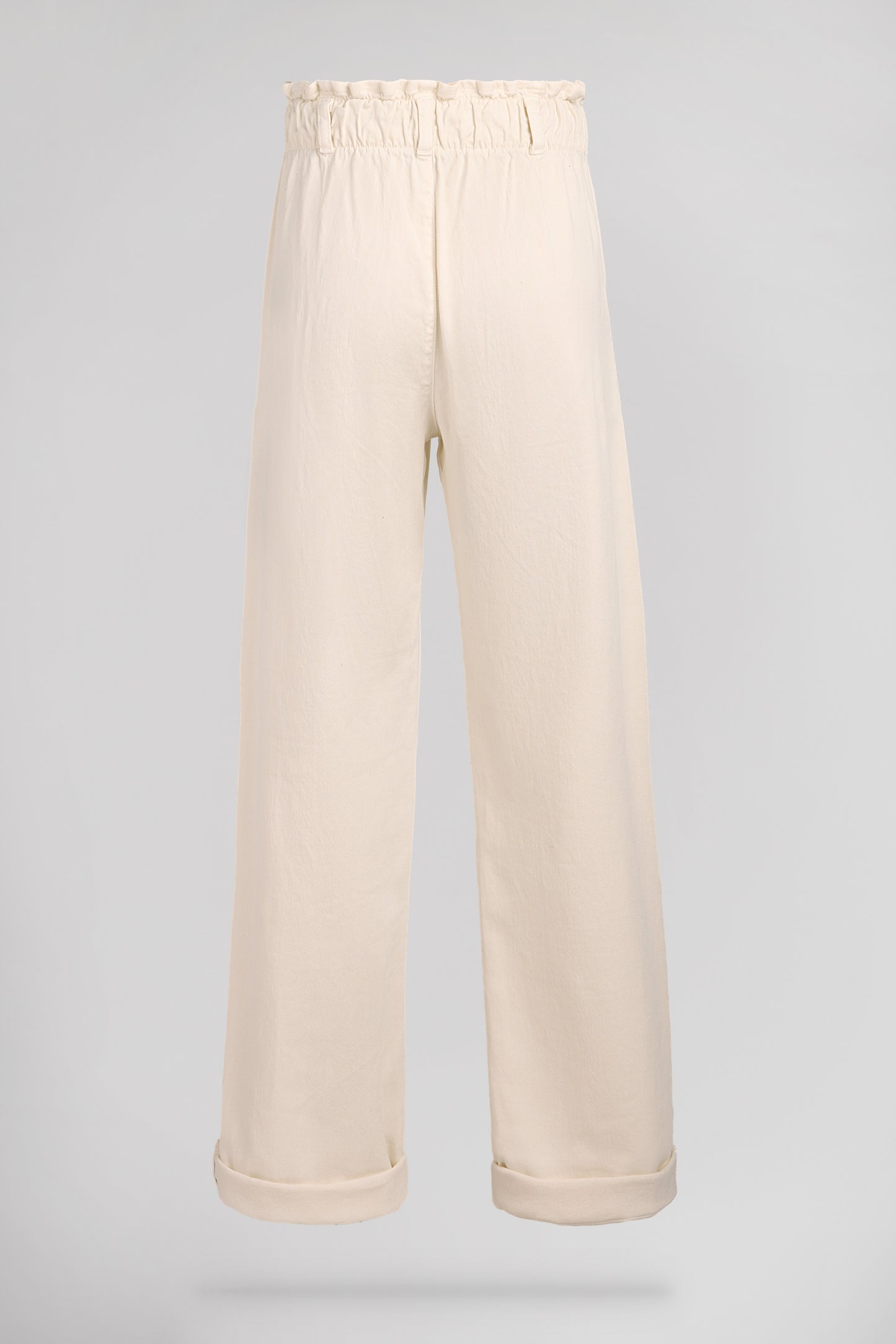 Pantalon P-PAPERBAG MIDDLE WHITE