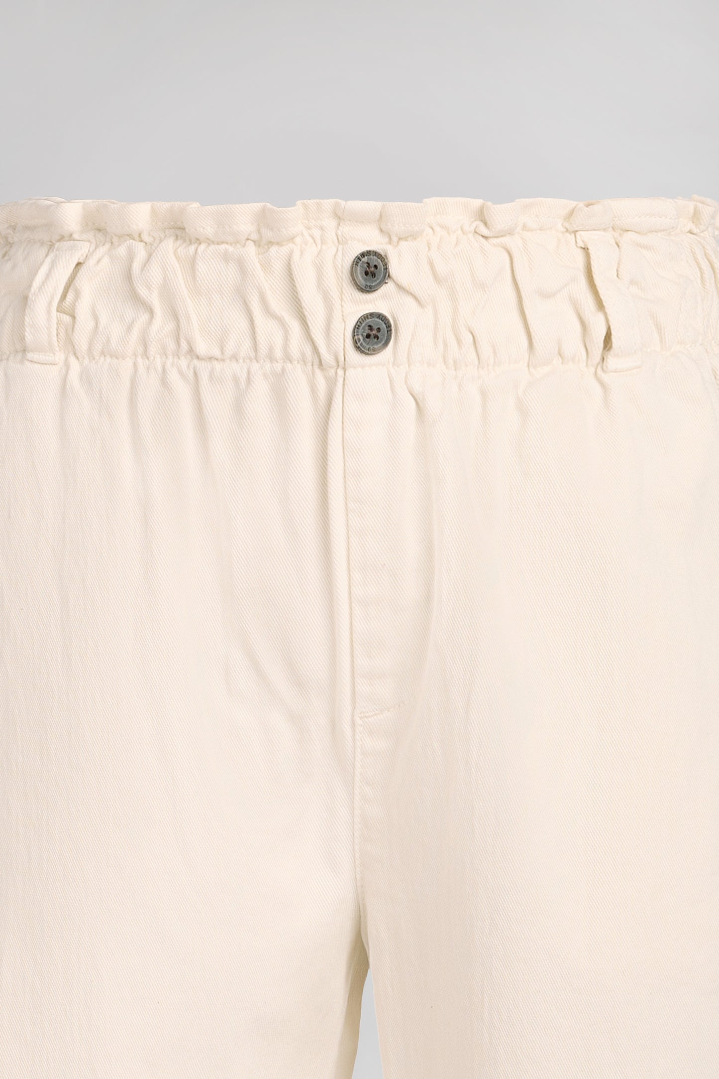 Pantalon P-PAPERBAG MIDDLE WHITE