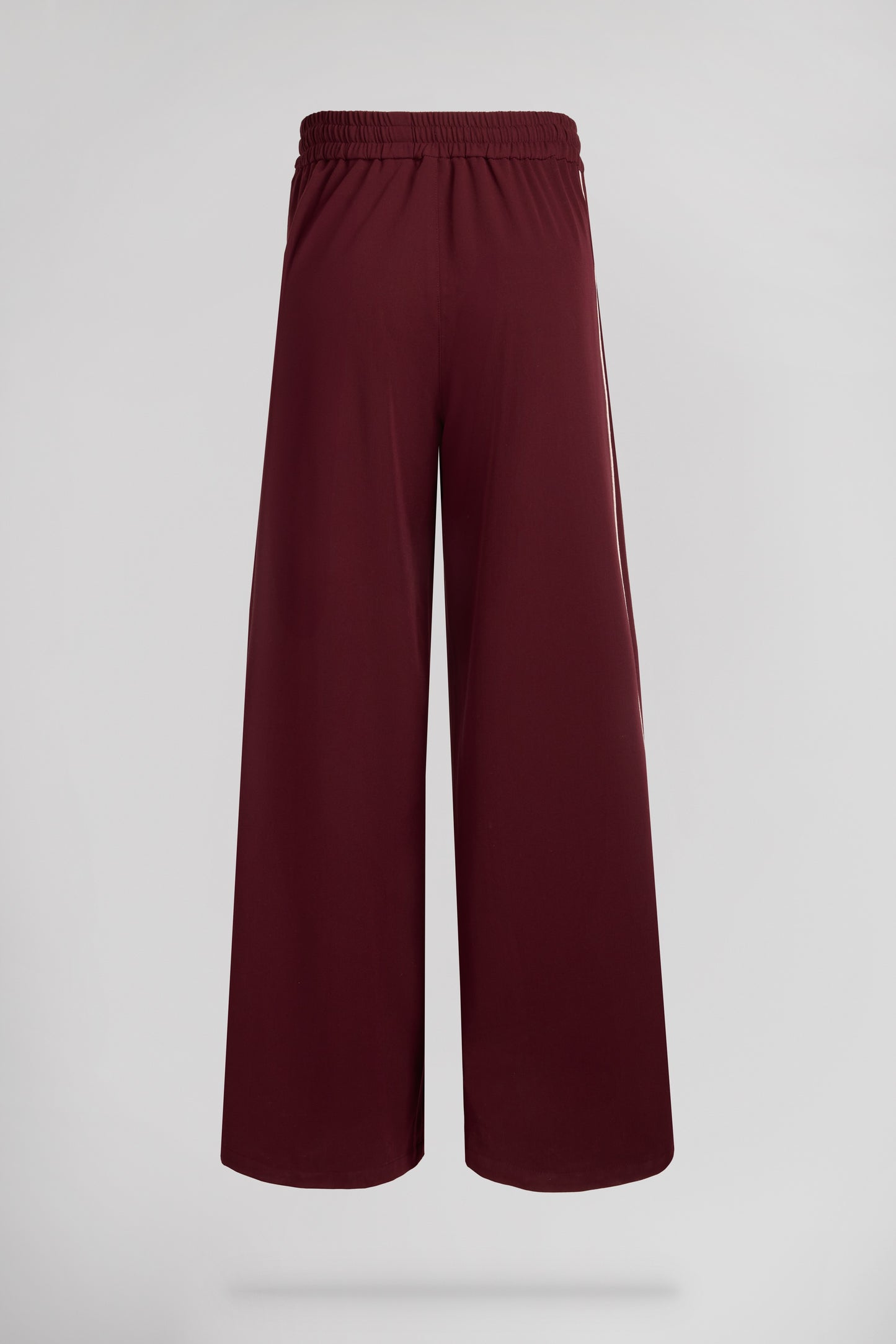 Pantalon taille haute P-KATIA BORDEAUX FONCE