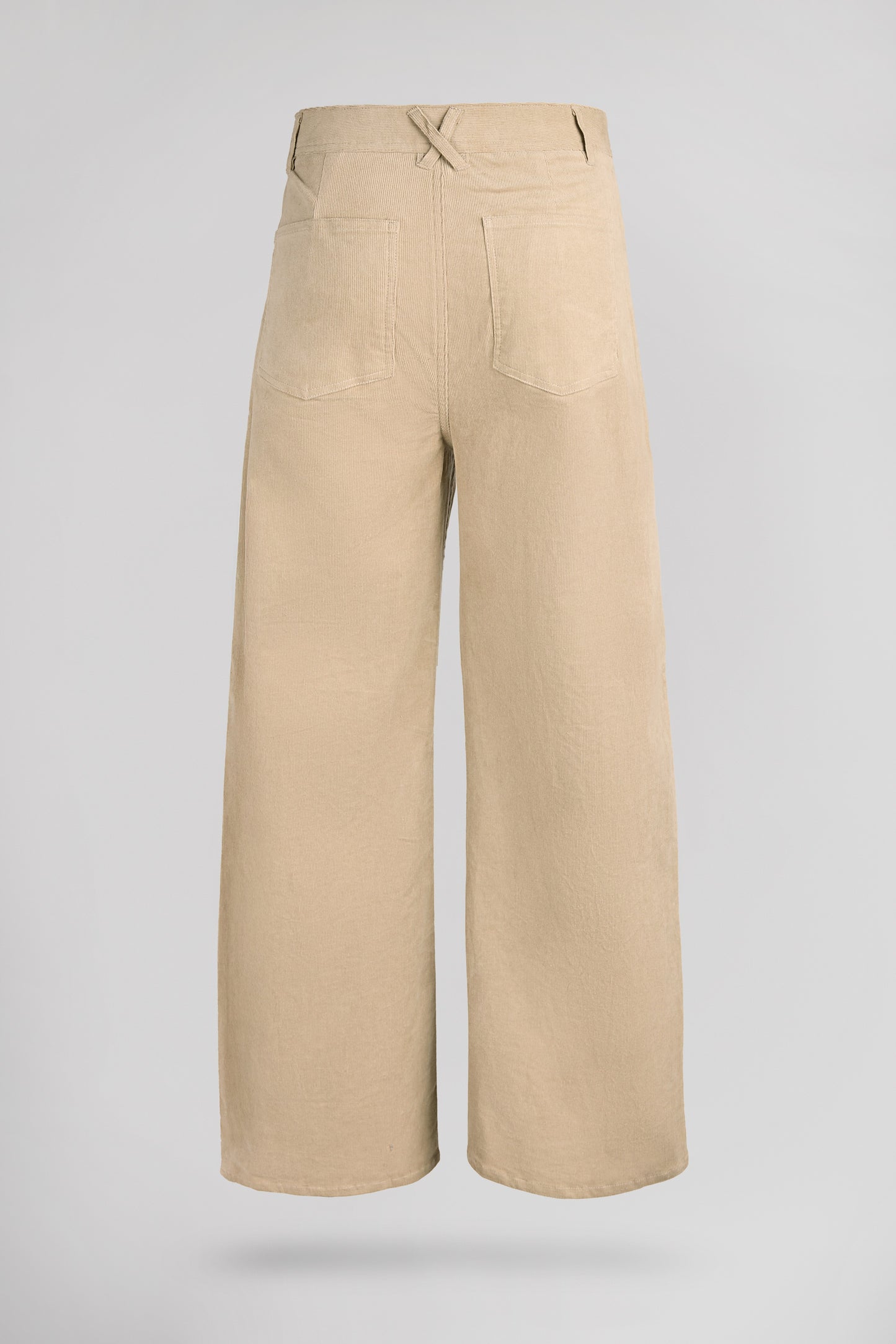Jean flare taille haute P-JOSEFA 4PP BEIGE