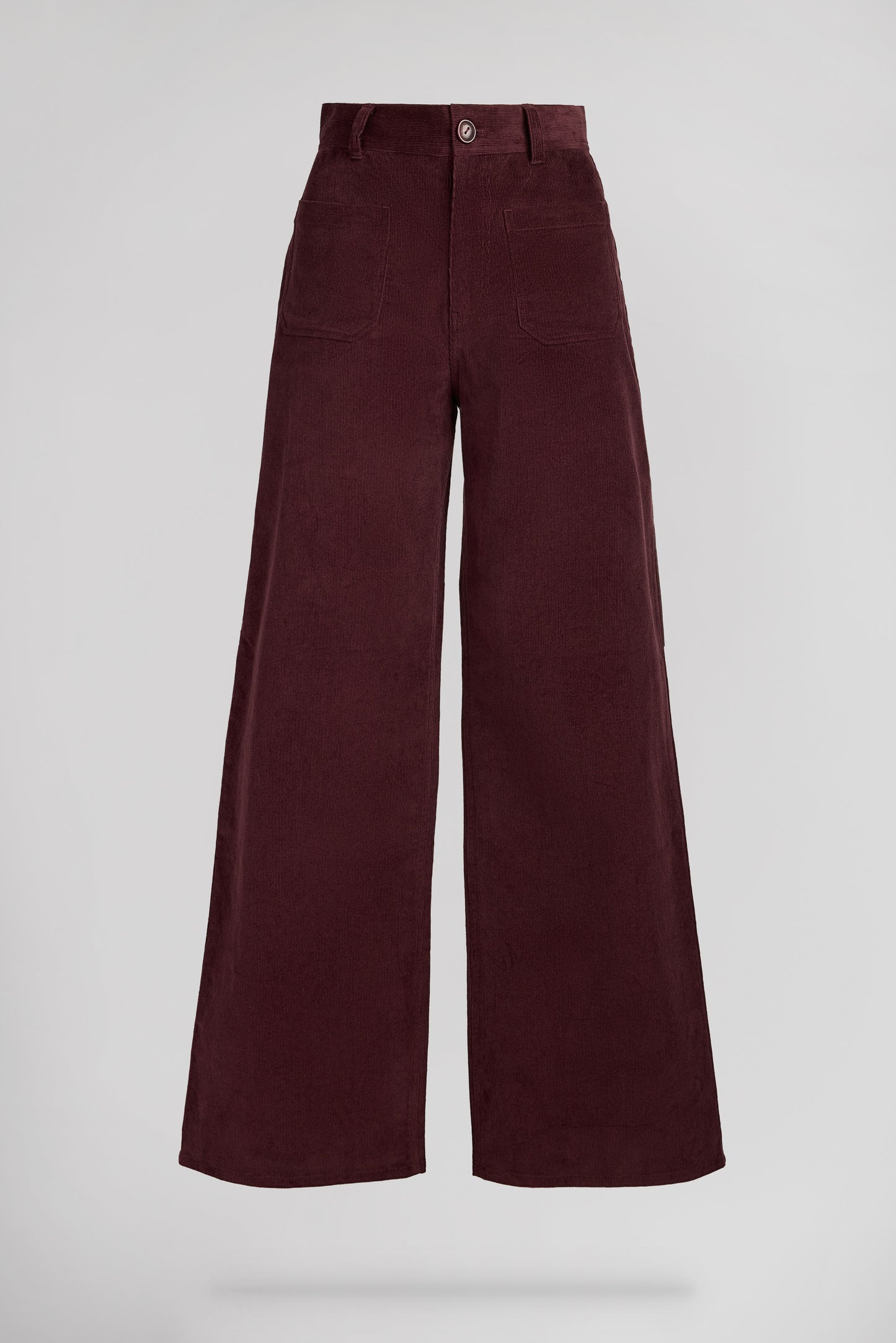 Jean flare taille haute P-JOSEFA 4PP BORDEAUX FONCE