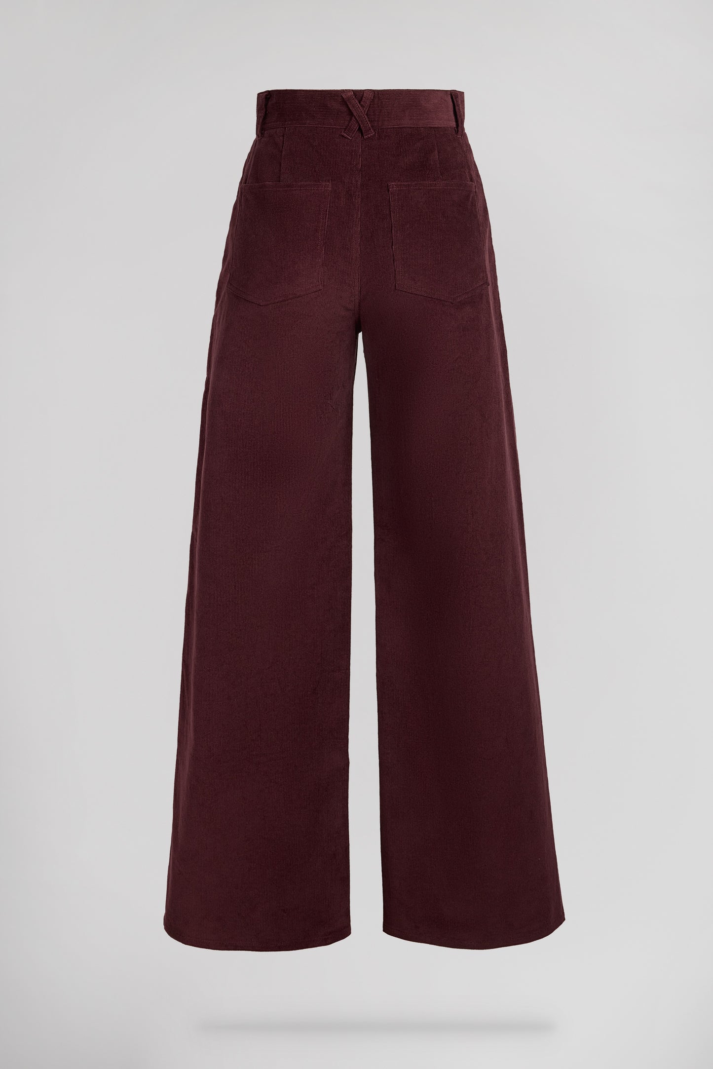 Jean flare taille haute P-JOSEFA 4PP BORDEAUX FONCE