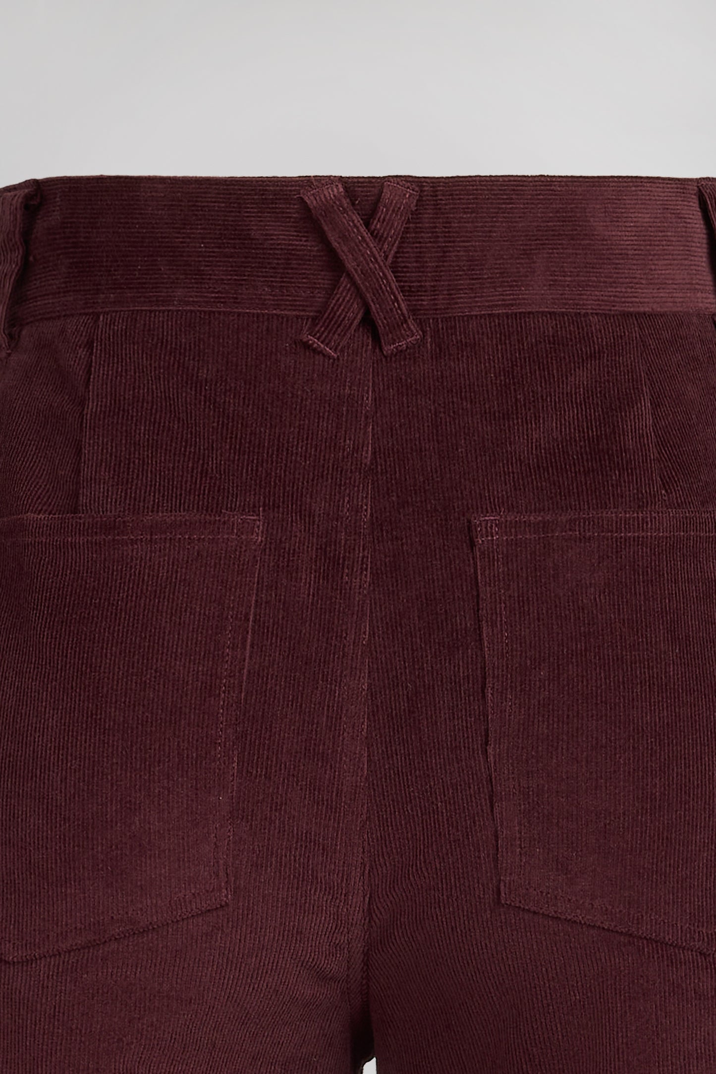 Jean flare taille haute P-JOSEFA 4PP BORDEAUX FONCE