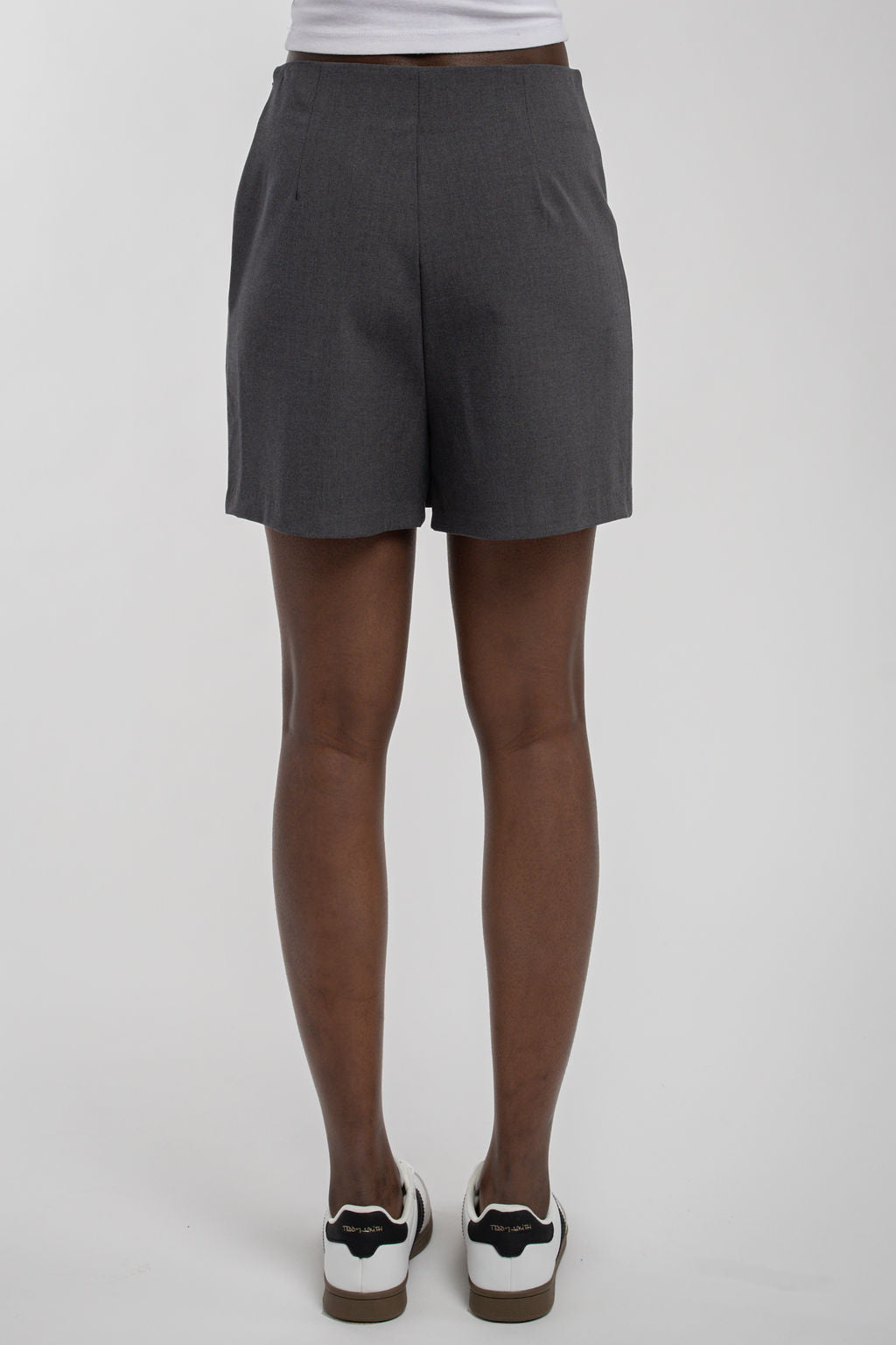 Jupe short taille haute J-CLAUDIA ANTHRACITE CHINE
