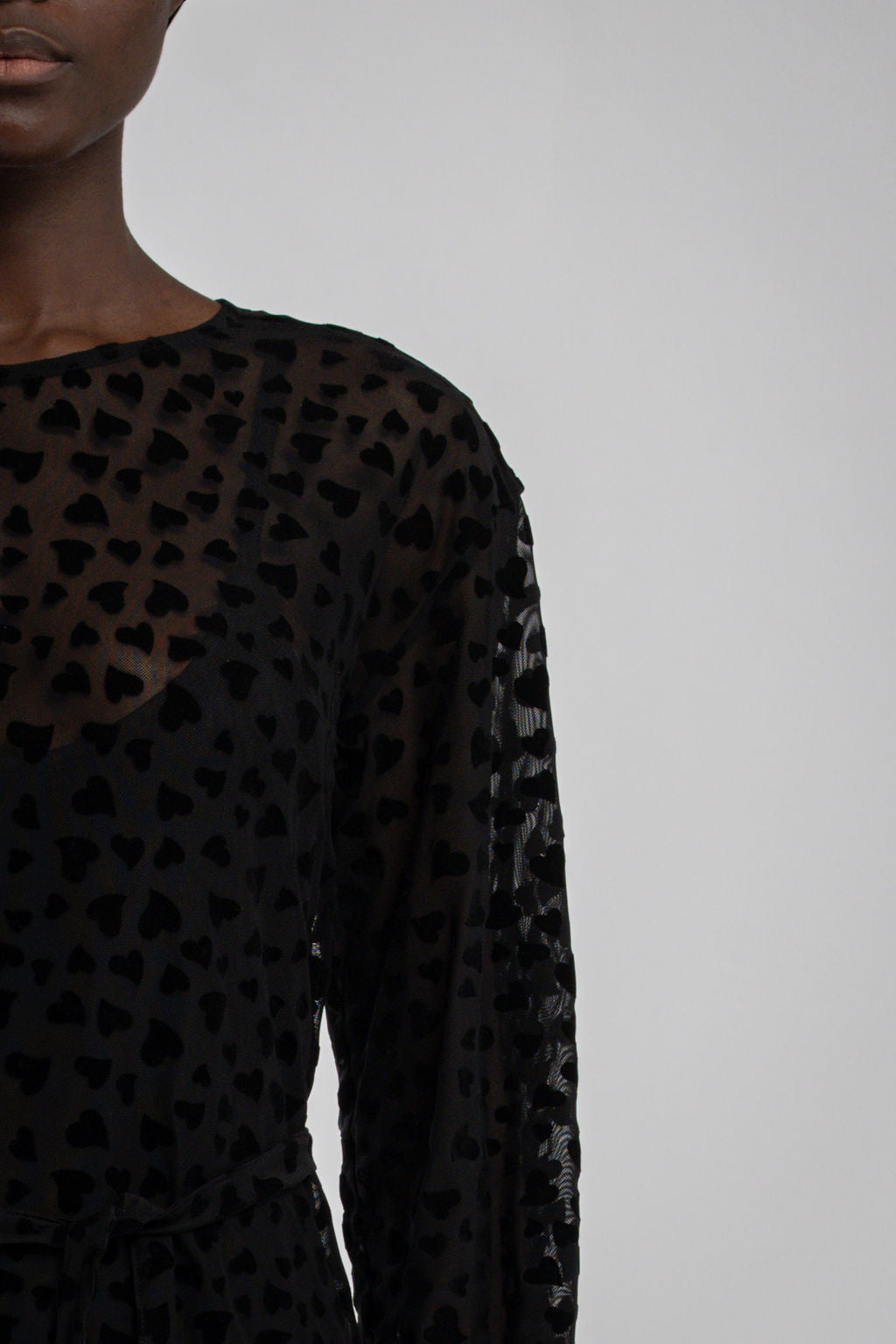 Robe courte droite R-CONSTANCE NOIR