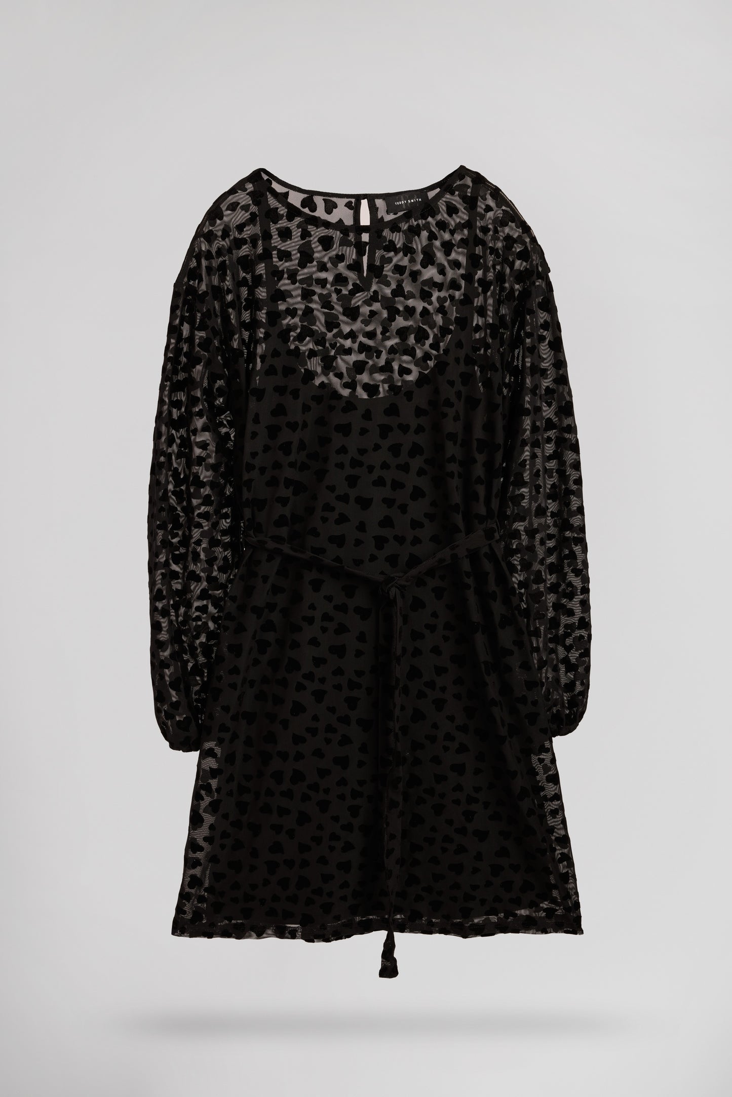 Robe courte droite R-CONSTANCE NOIR