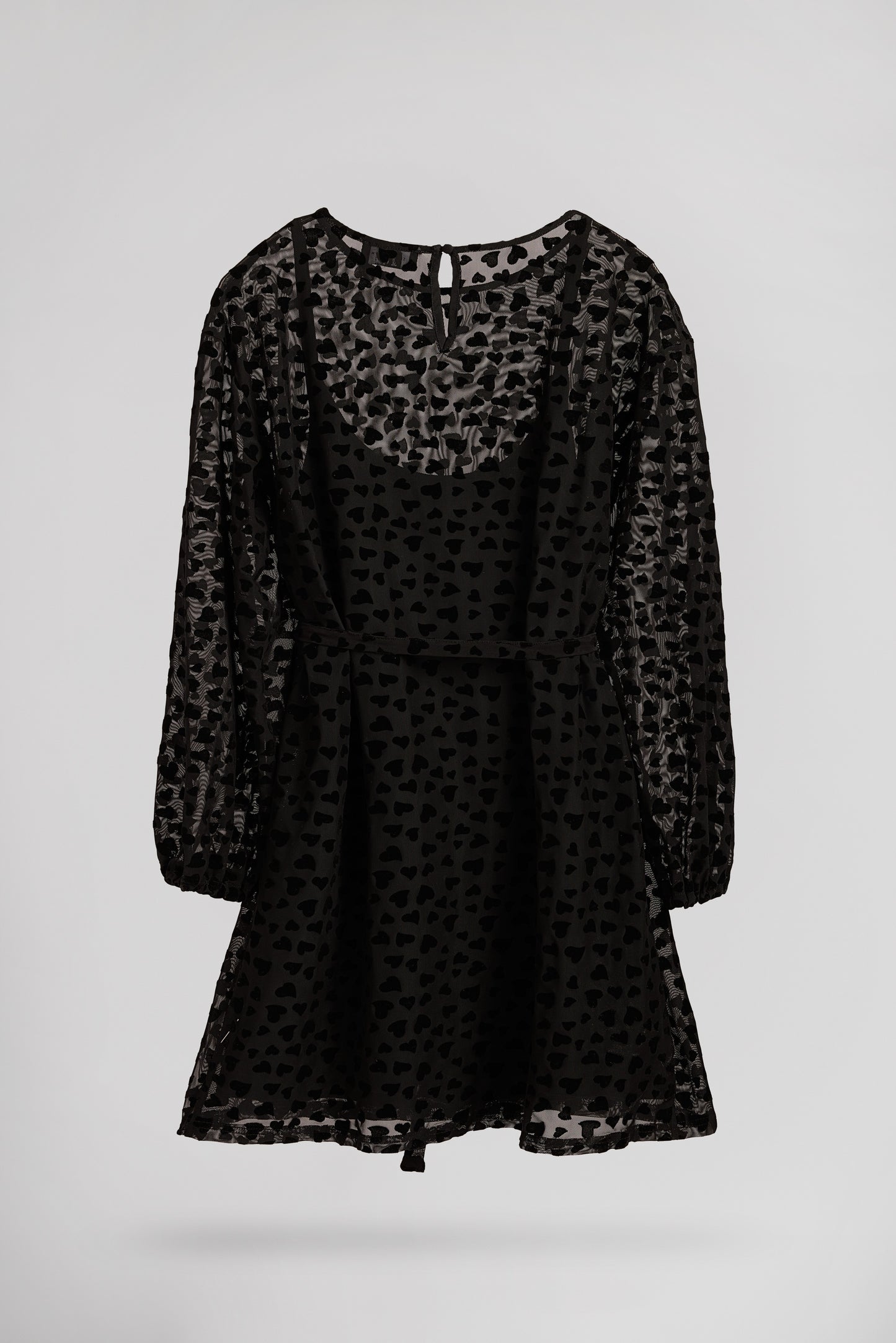 Robe courte droite R-CONSTANCE NOIR
