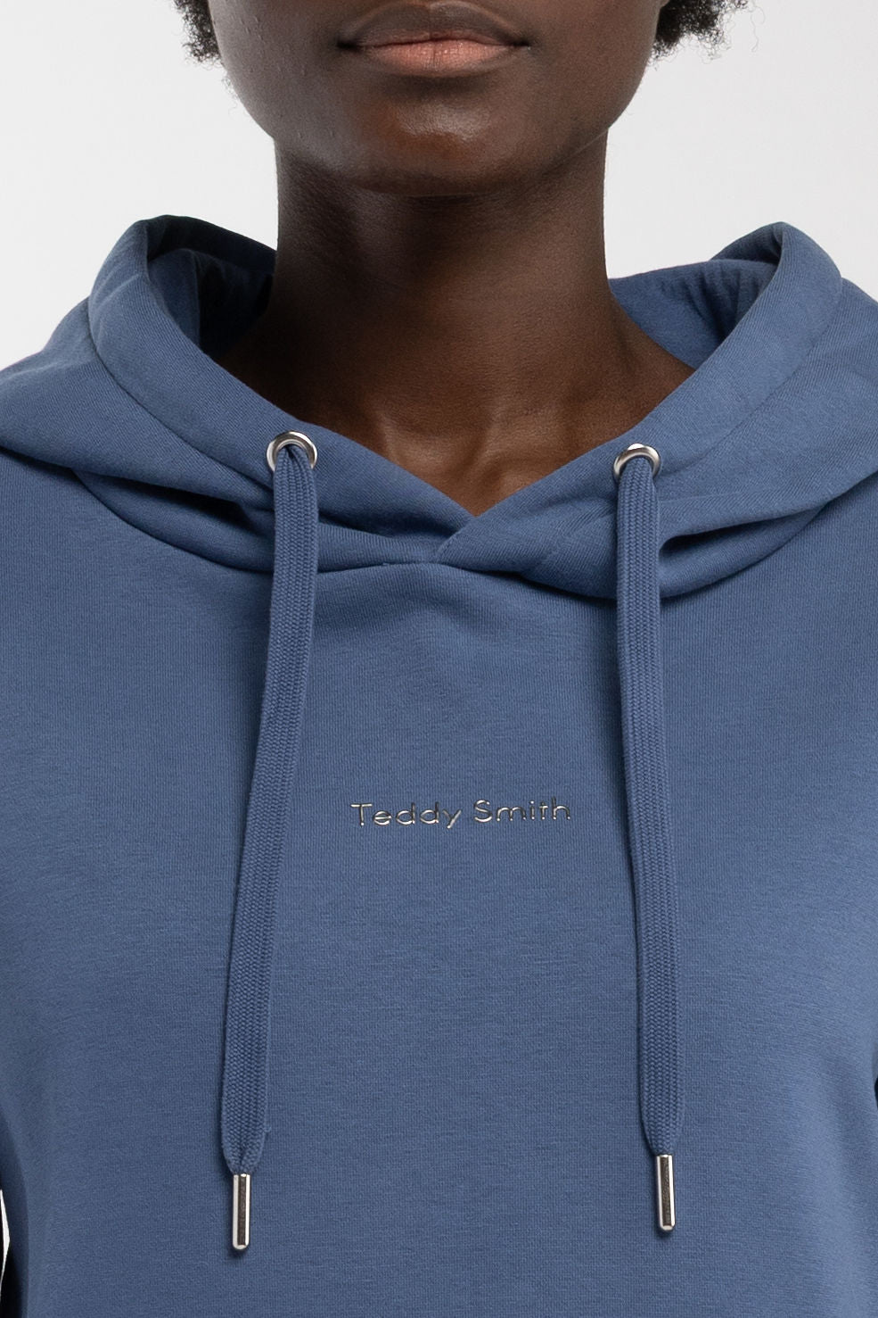 Sweat à capuche S-SOLENE FADED INDIGO