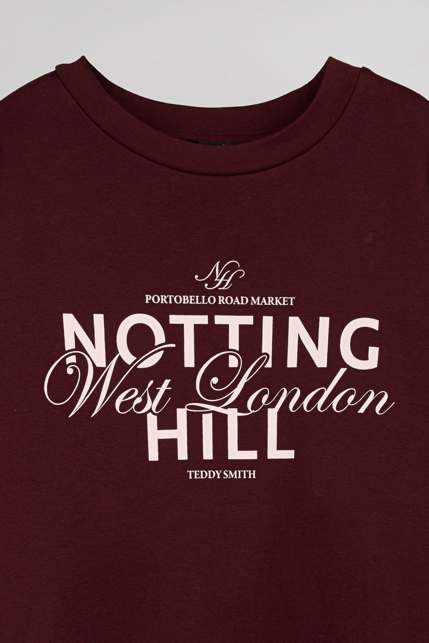 Sweat col rond S-CALA BORDEAUX FONCE