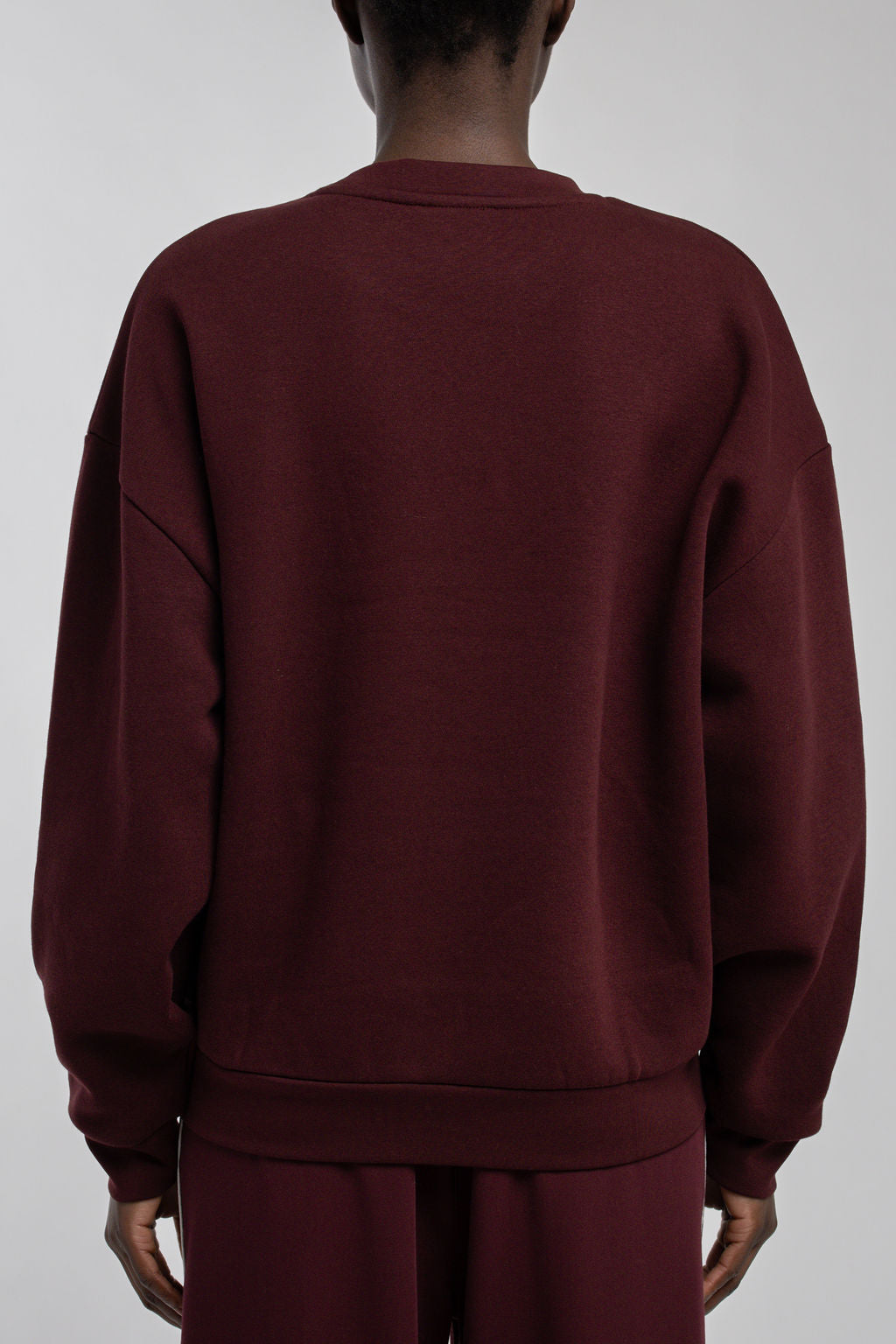 Sweat col rond S-CALA BORDEAUX FONCE