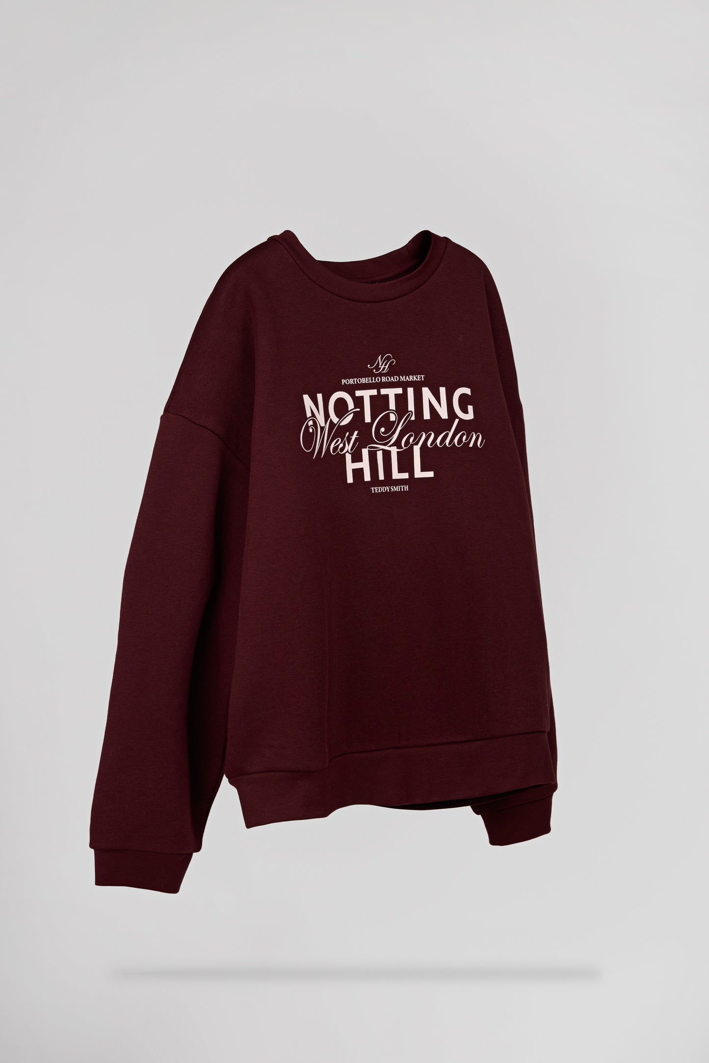 Sweat col rond S-CALA BORDEAUX FONCE