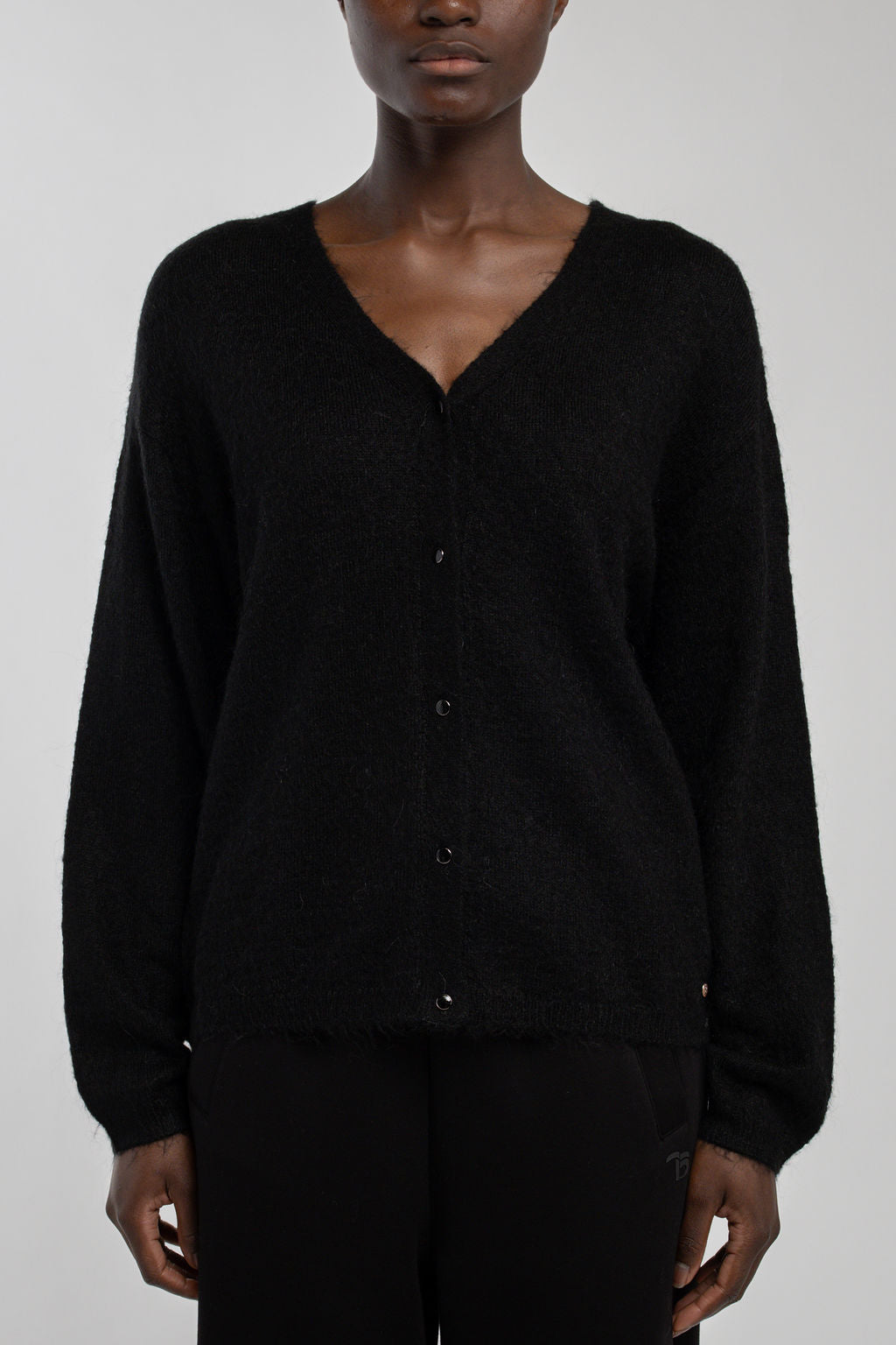 Gilet mohair G-PEPITE NOIR – Teddy Smith - Main Image