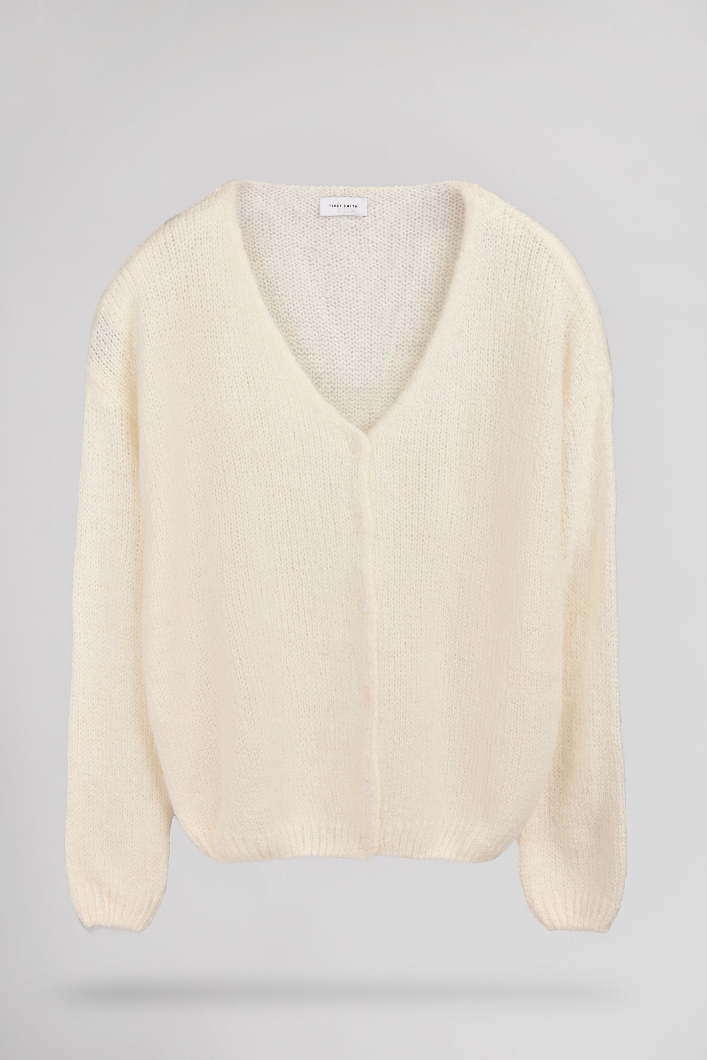 Gilet doux Alpaga G-MELA MIDDLE WHITE