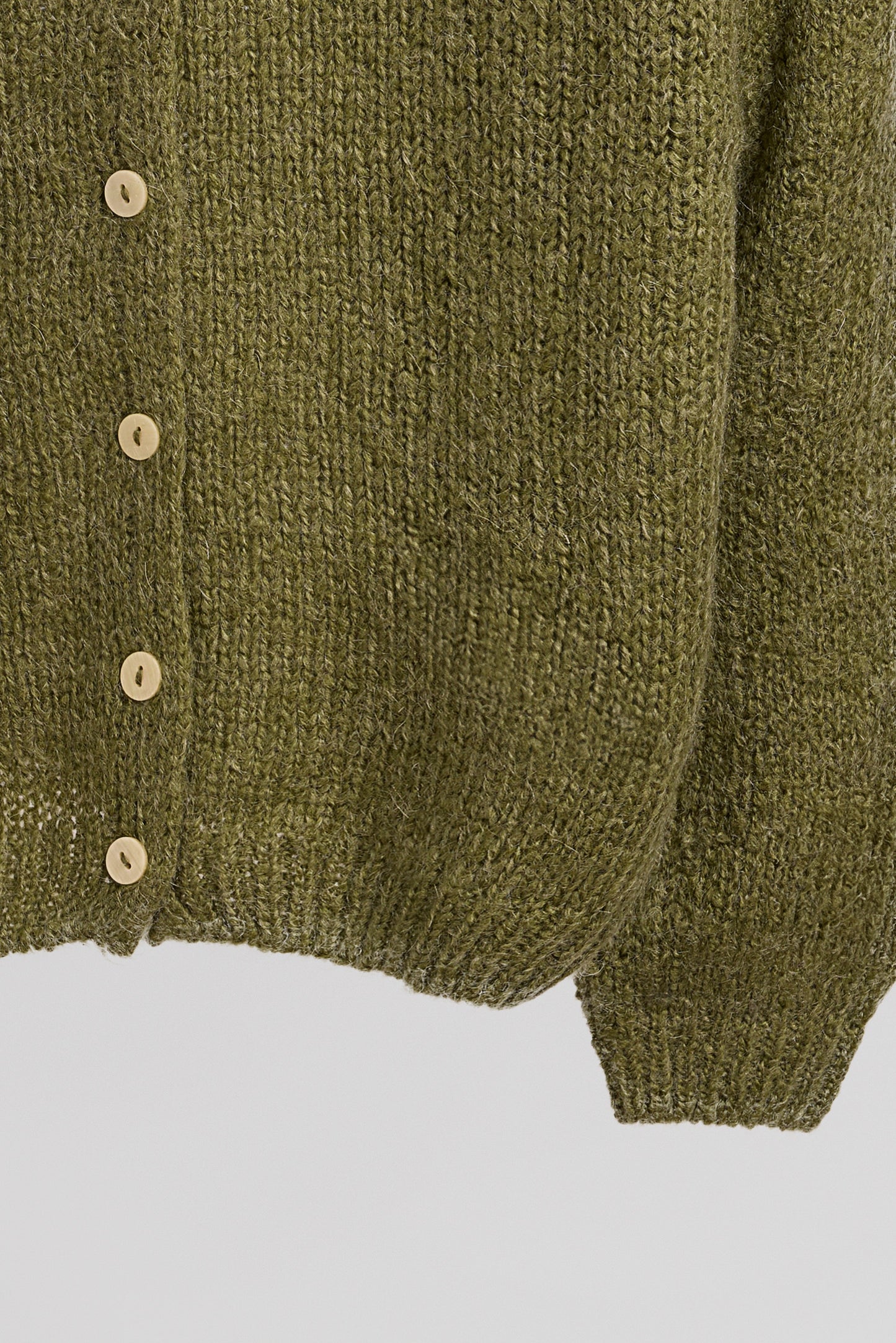Gilet doux avec boutons G-MELA OLIVE