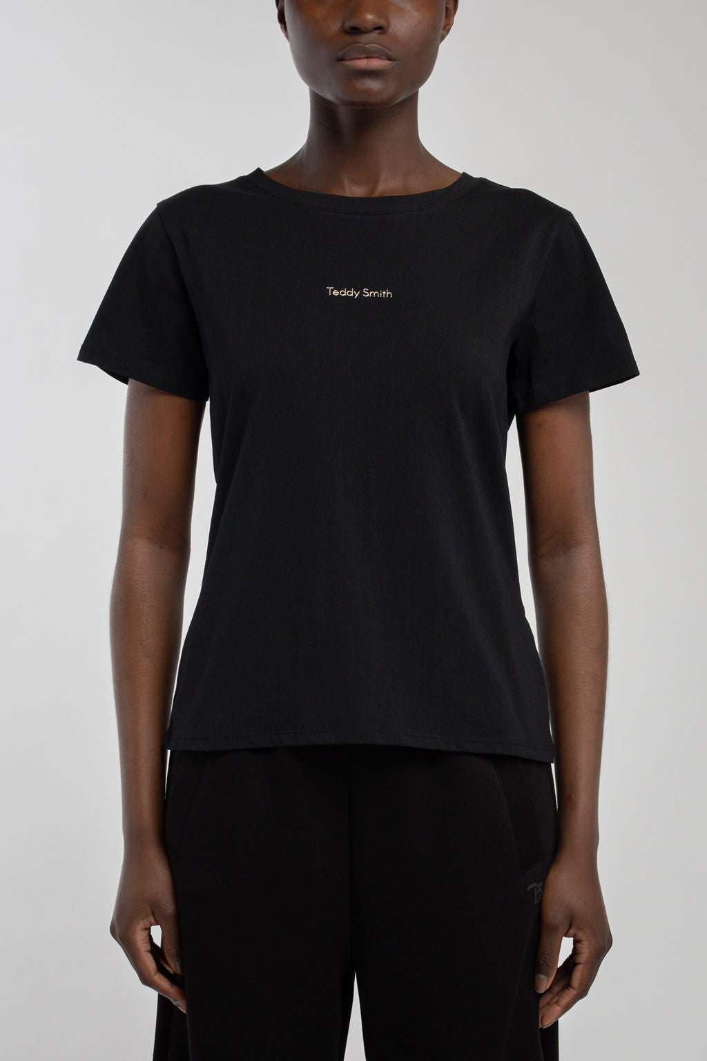 T-shirt col rond T-RIBELLE MC NOIR