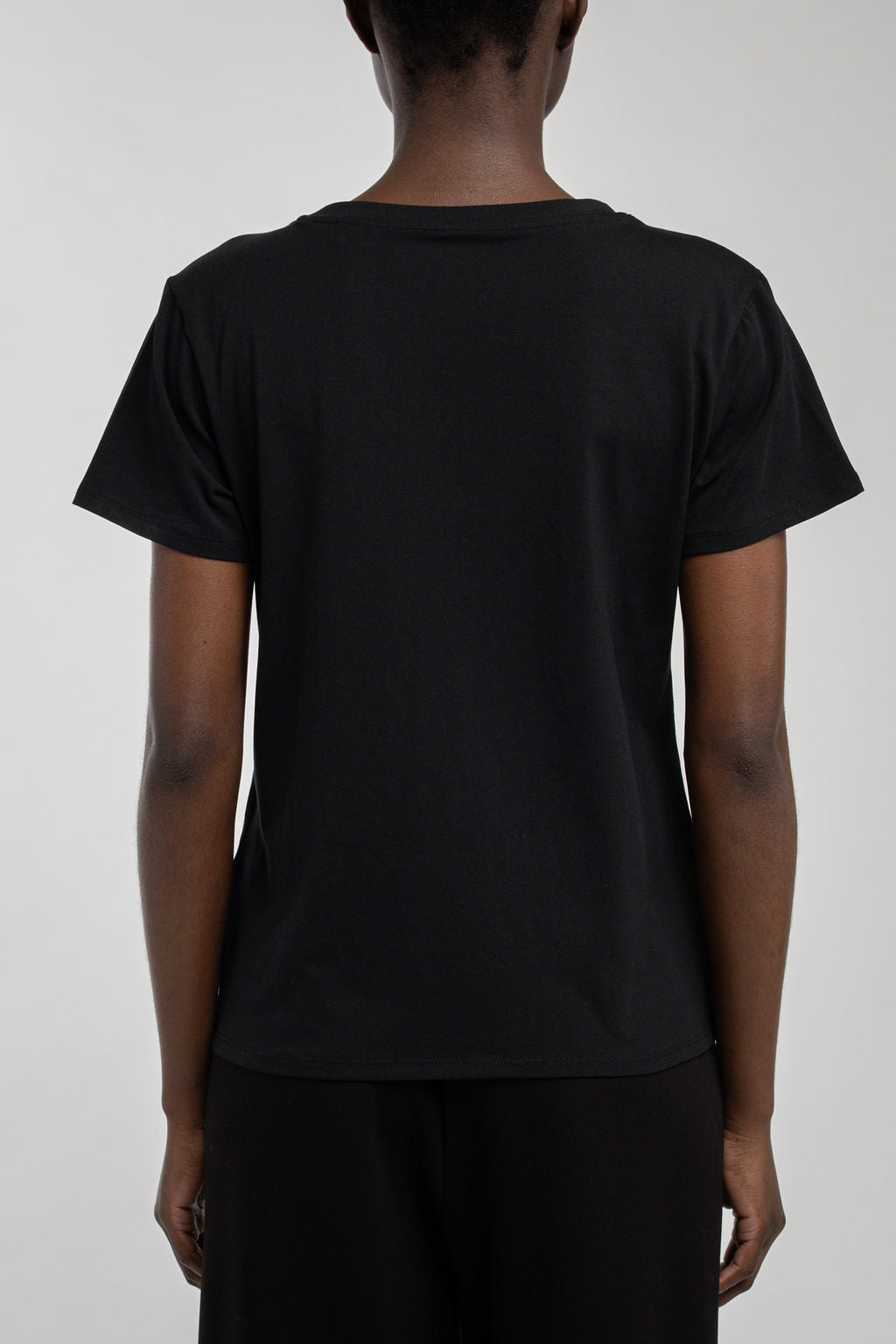 T-shirt col rond T-RIBELLE MC NOIR