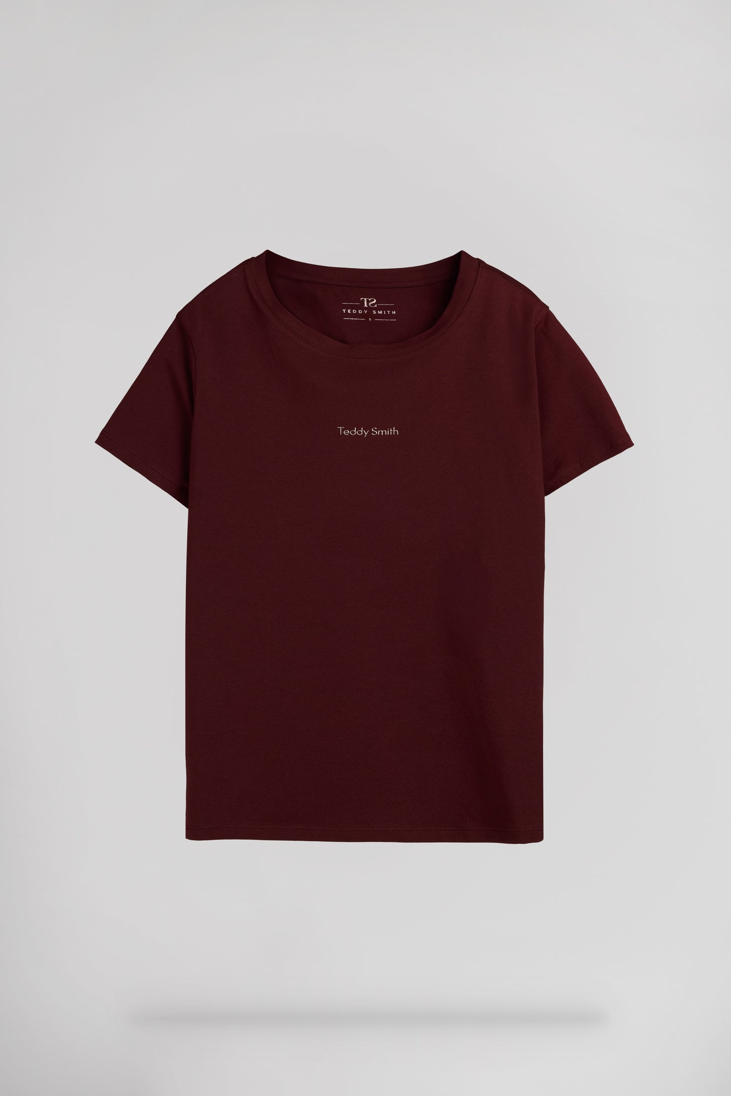 T-shirt col rond T-RIBELLE MC BORDEAUX FONCE