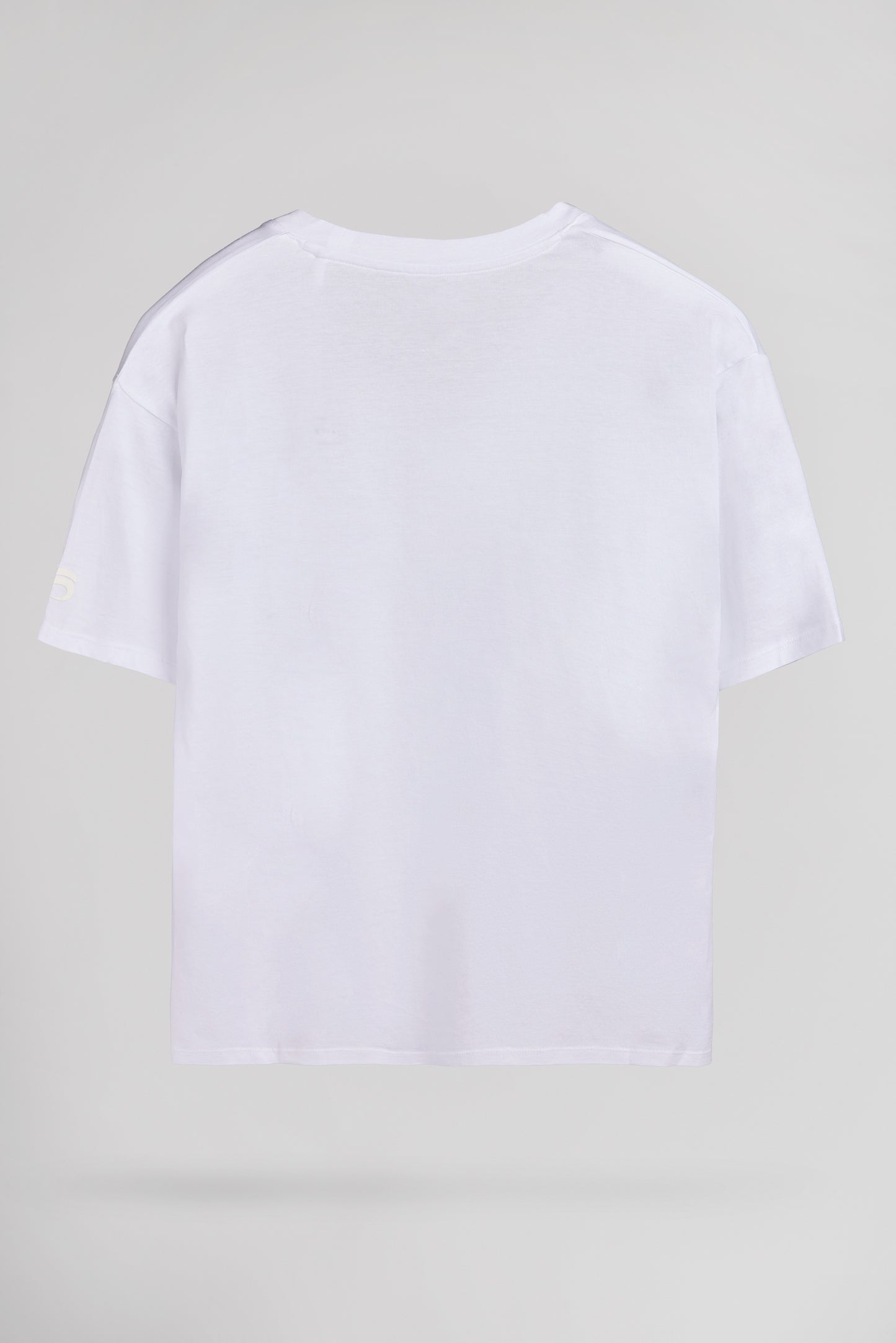 T-shirt col V T-PERLE MC BLANC