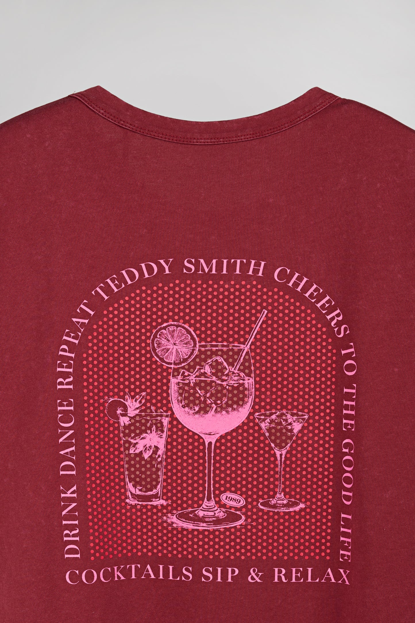 T-shirt T-VIOLETTE MC BORDEAUX FONCE