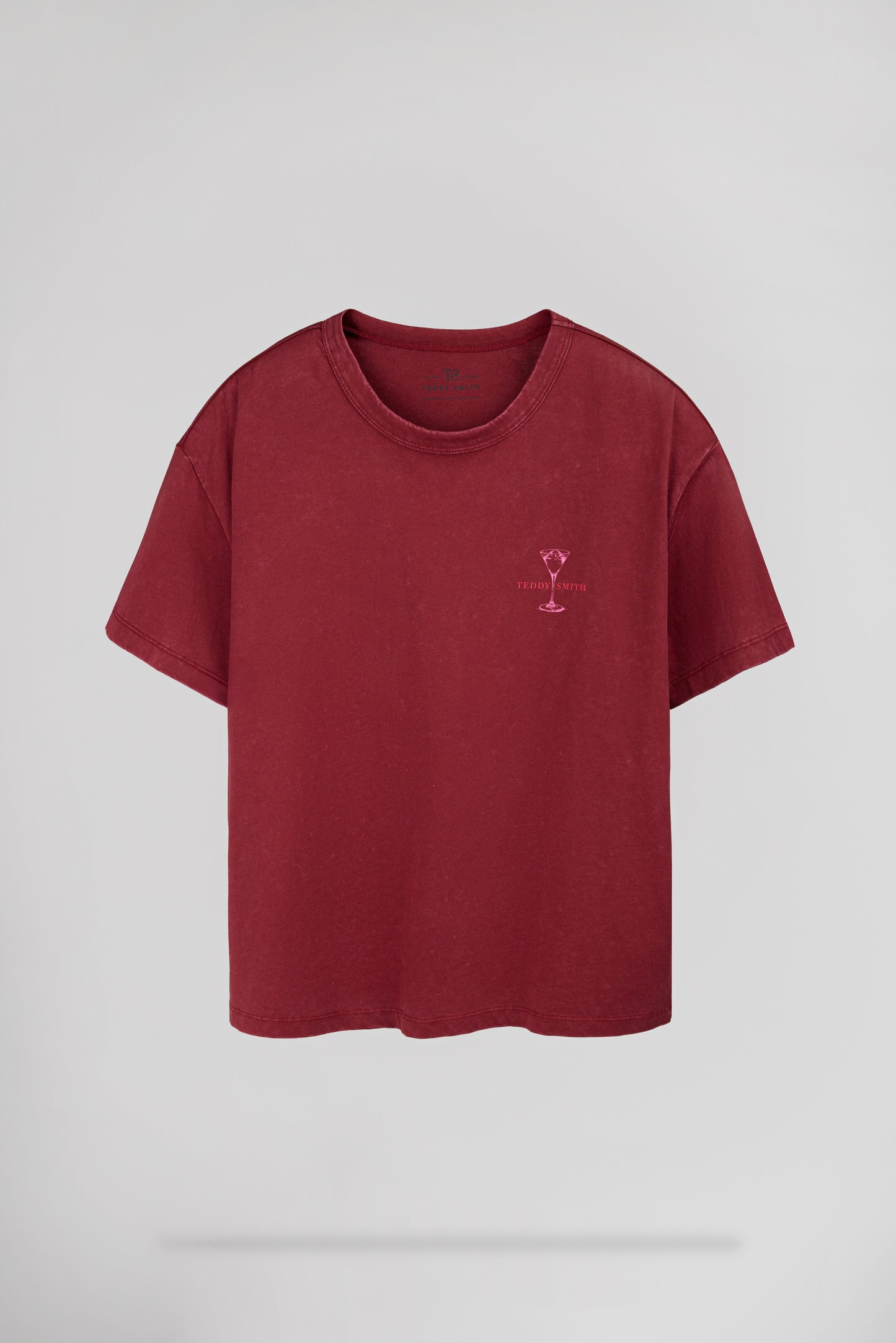 T-shirt T-VIOLETTE MC BORDEAUX FONCE