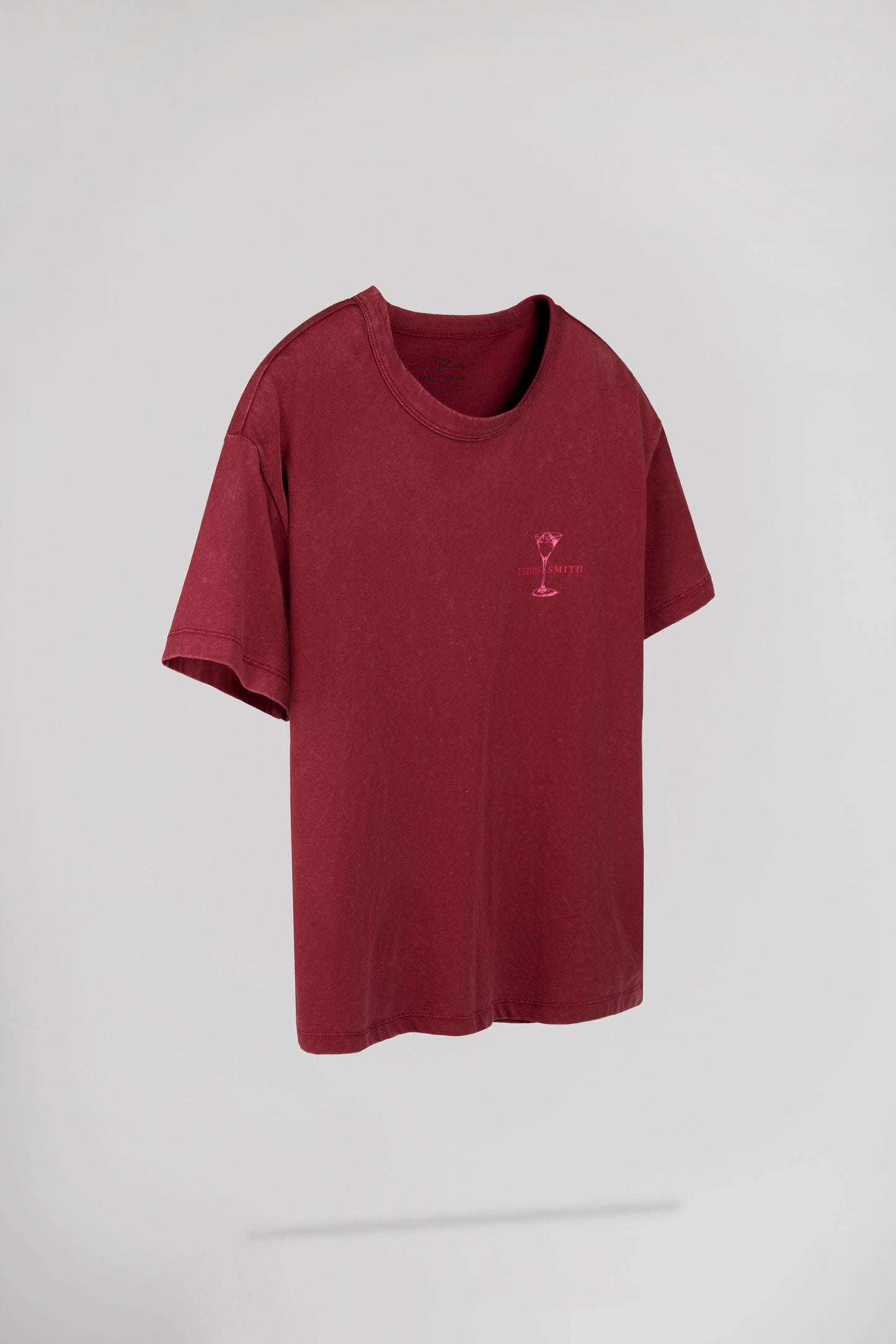 T-shirt T-VIOLETTE MC BORDEAUX FONCE